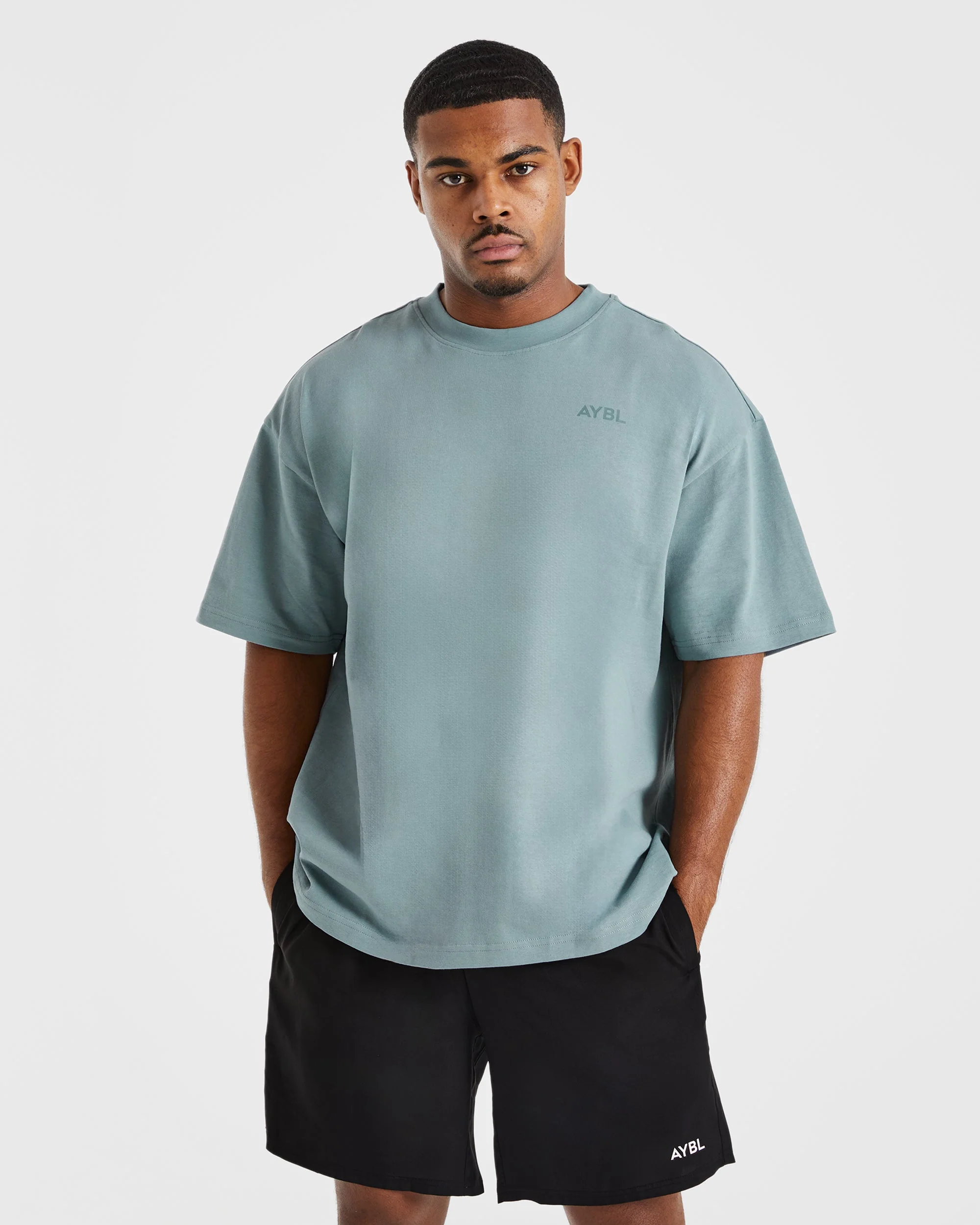 Essential Oversized T Shirt - Ocean Mist - Image 2