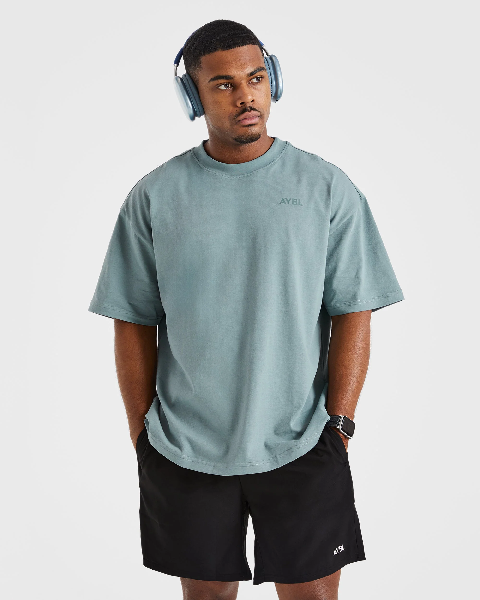 Essential Oversized T Shirt - Ocean Mist - Image 7