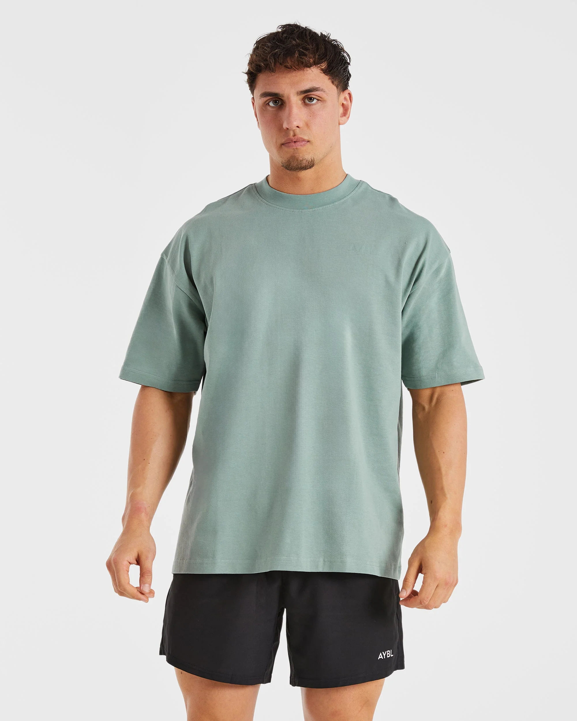 Essential Oversized T Shirt - Slate Vert - Image 2