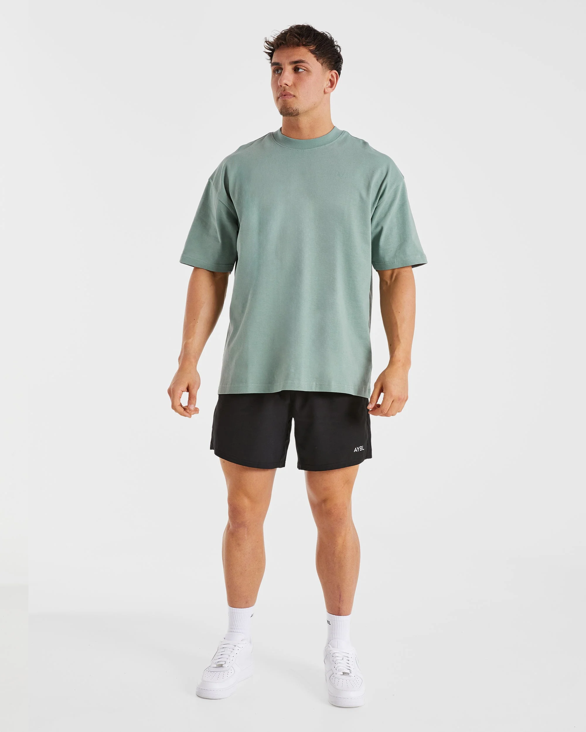 Essential Oversized T Shirt - Slate Vert - Image 4