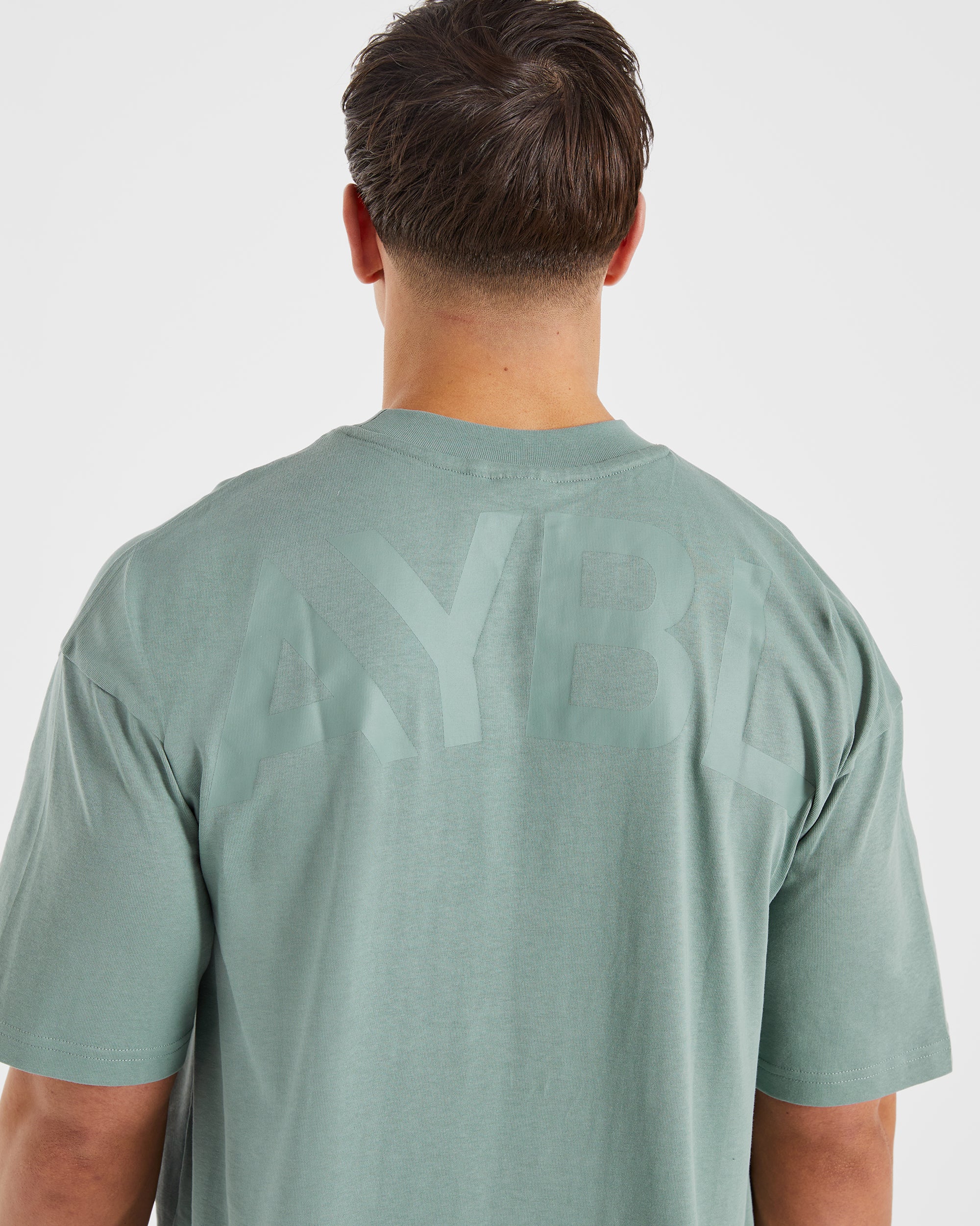 Essential Oversized T Shirt - Slate Vert - Image 5