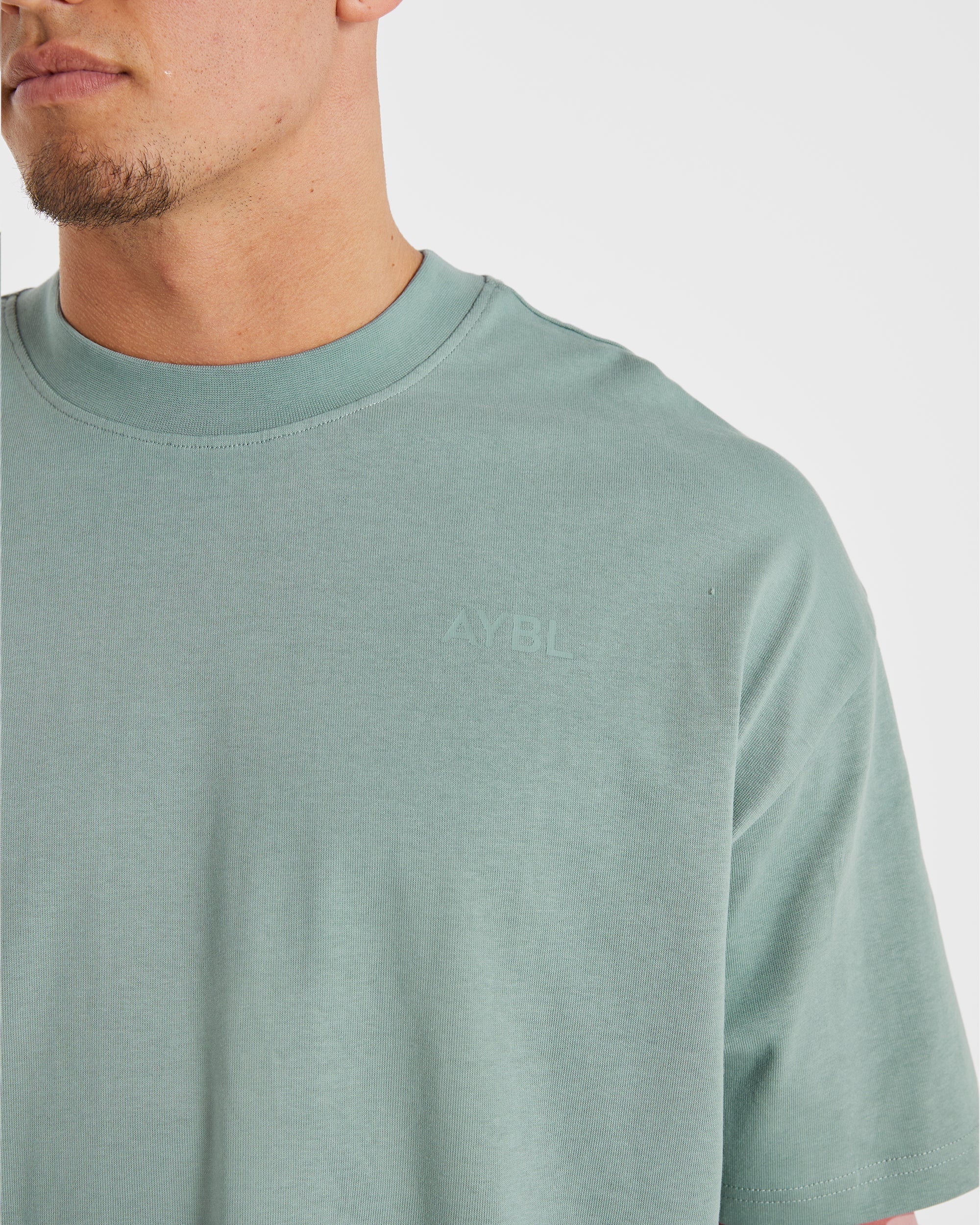 Essential Oversized T Shirt - Slate Vert - Image 6