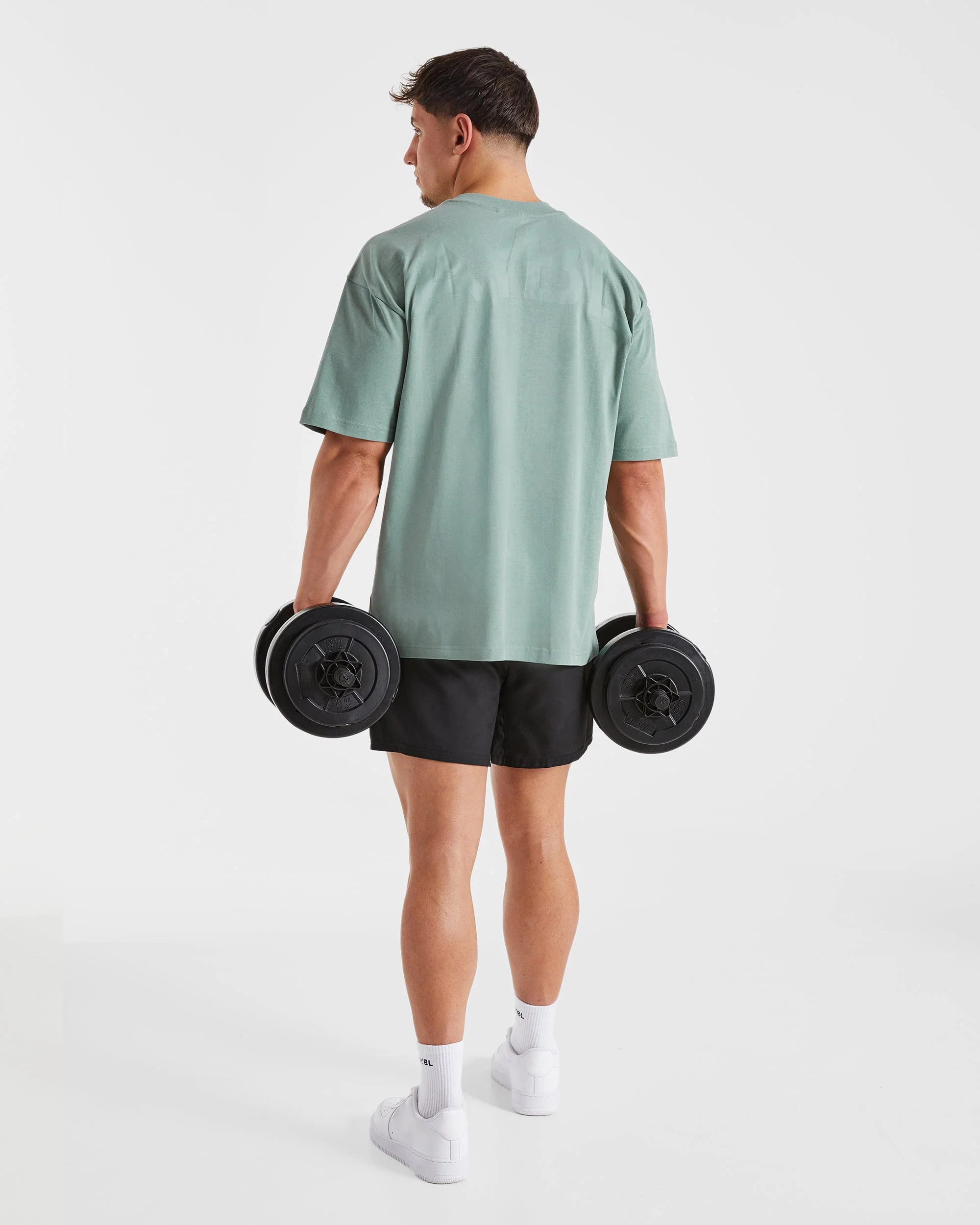 Essential Oversized T Shirt - Slate Vert - Image 8