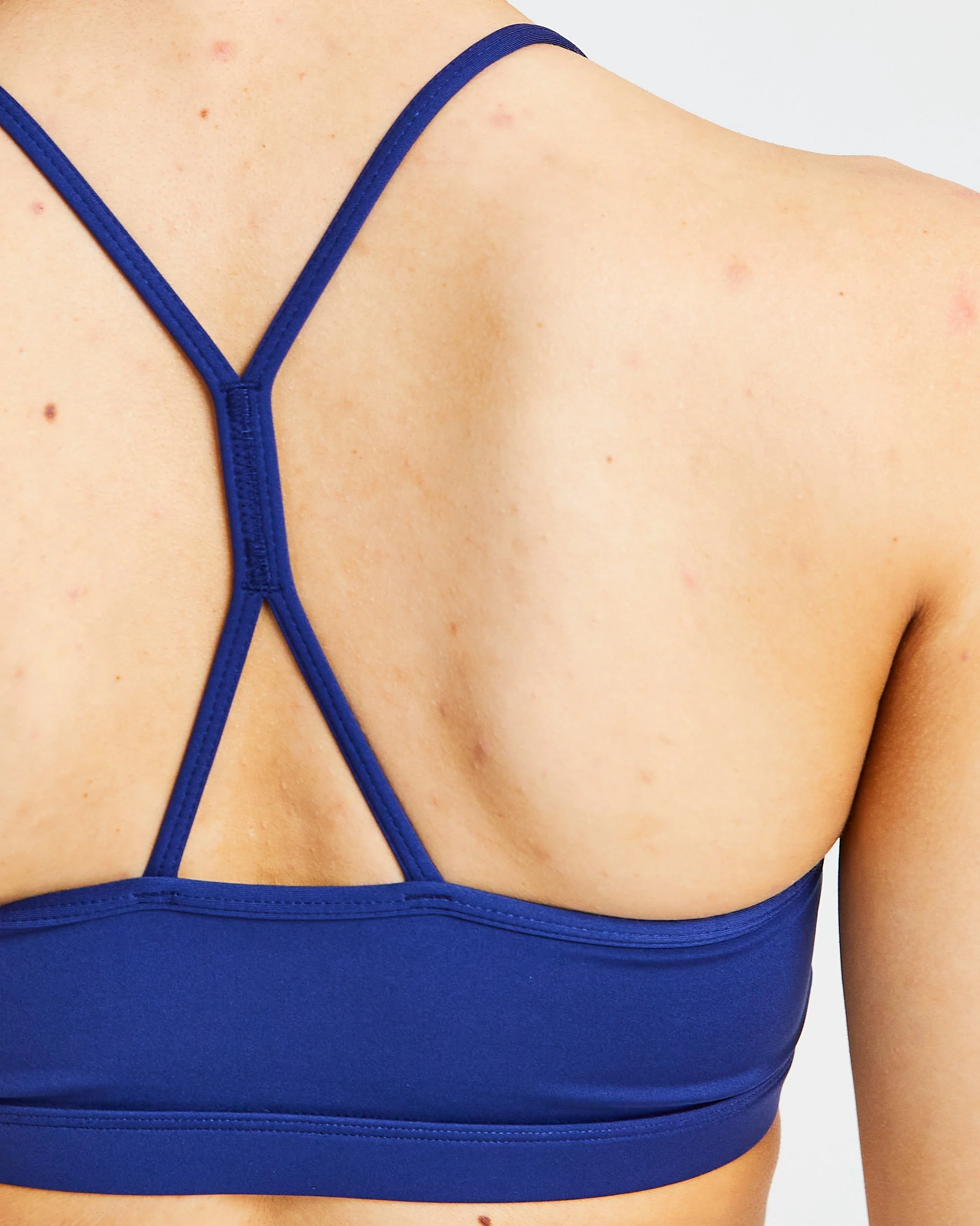 Essential Ruched Sports Bra - Navy - Image 6