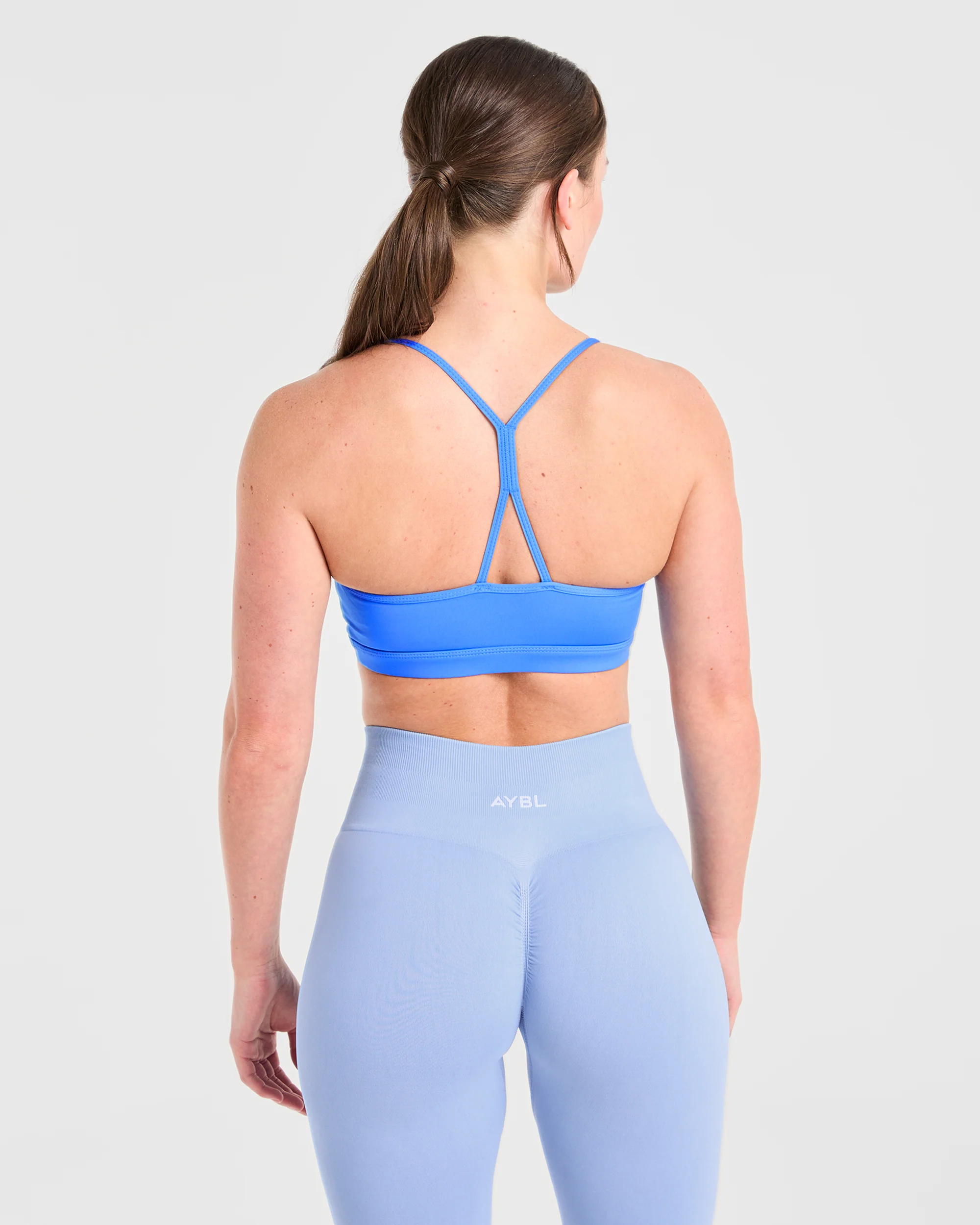 Essential Ruched Sports Bra - Summer Blue - Image 2
