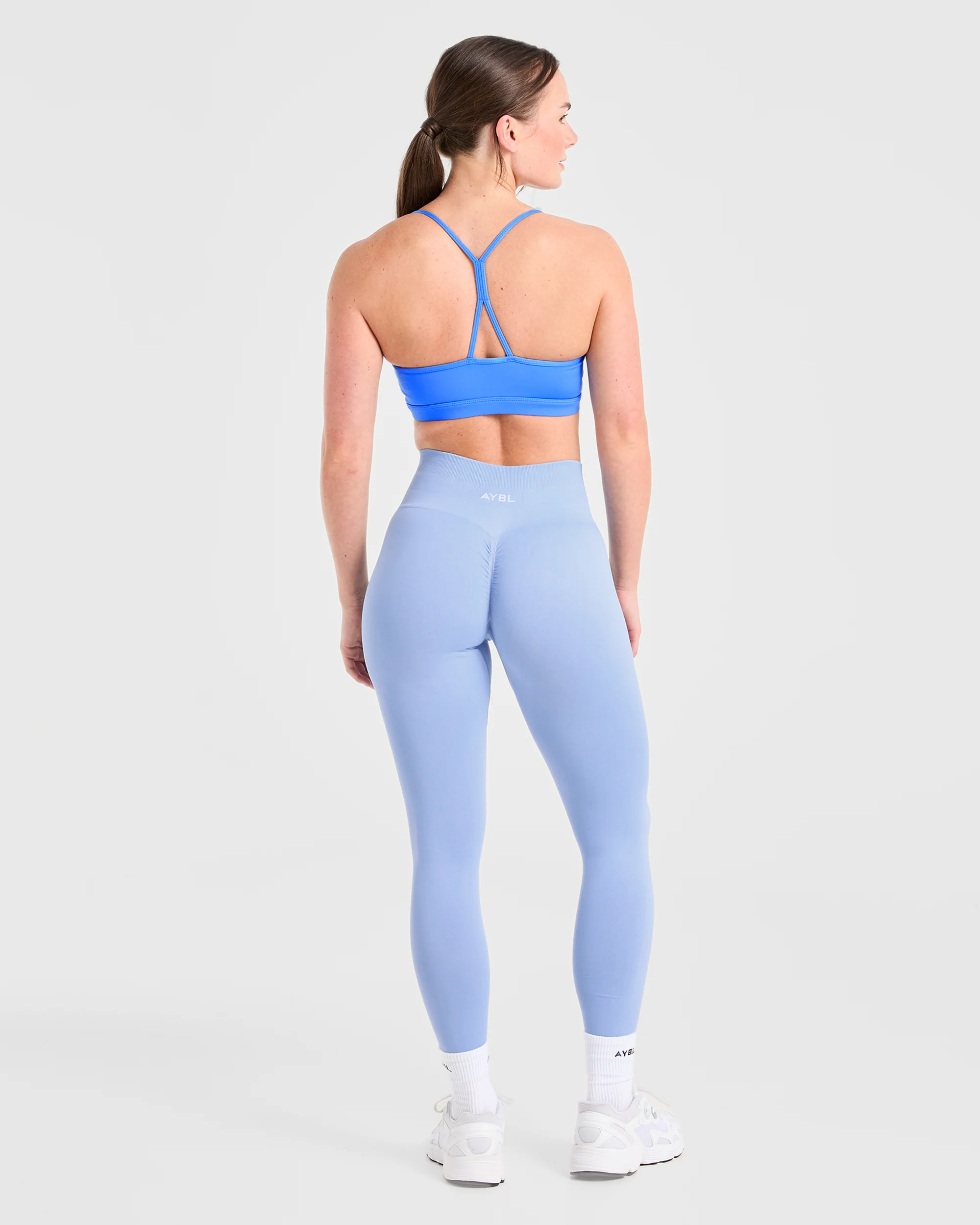Essential Ruched Sports Bra - Summer Blue - Image 4