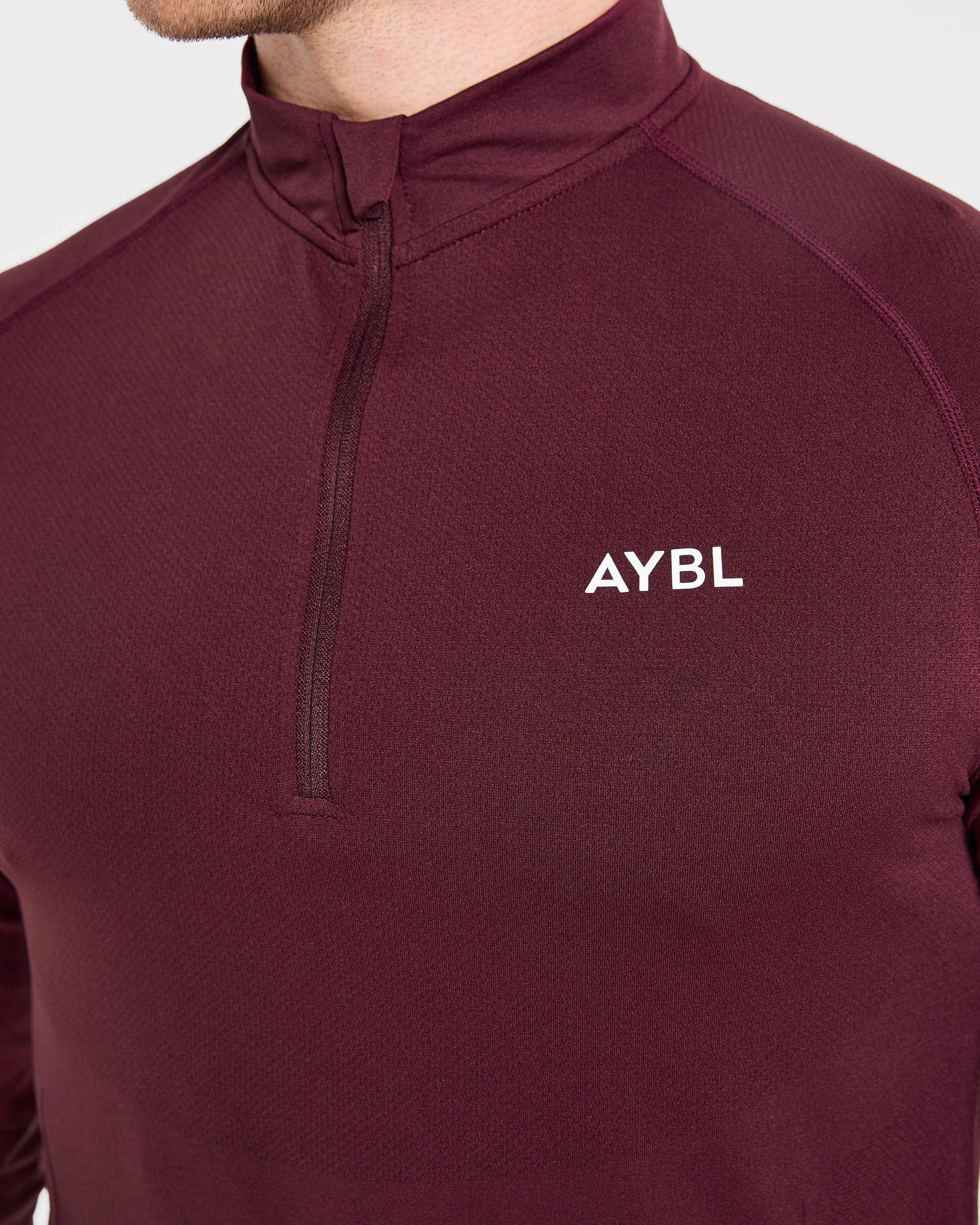 Essential Seamless 1/4 Zip Pullover  - Dusty Plum - Image 6