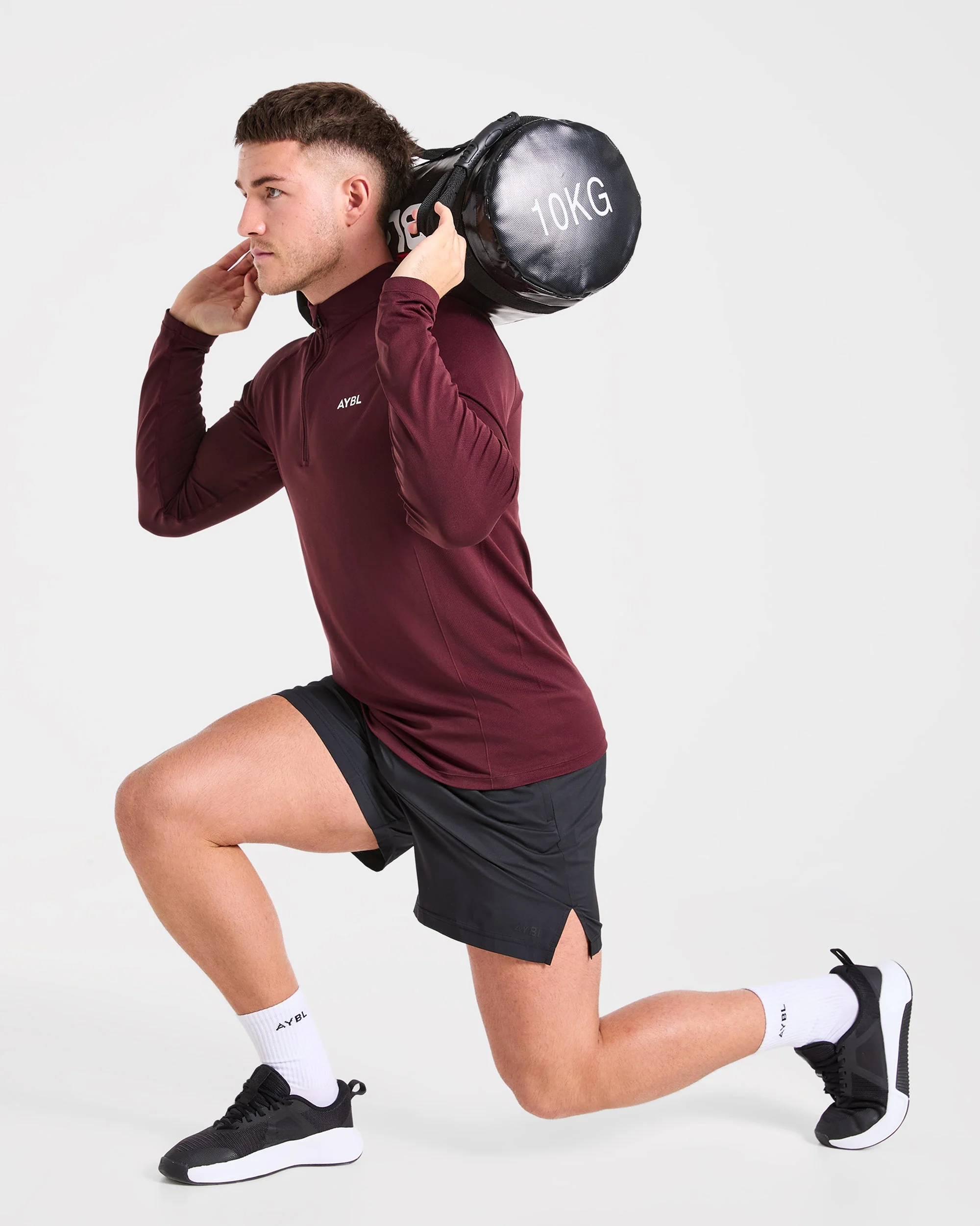 Essential Seamless 1/4 Zip Pullover  - Dusty Plum - Image 7