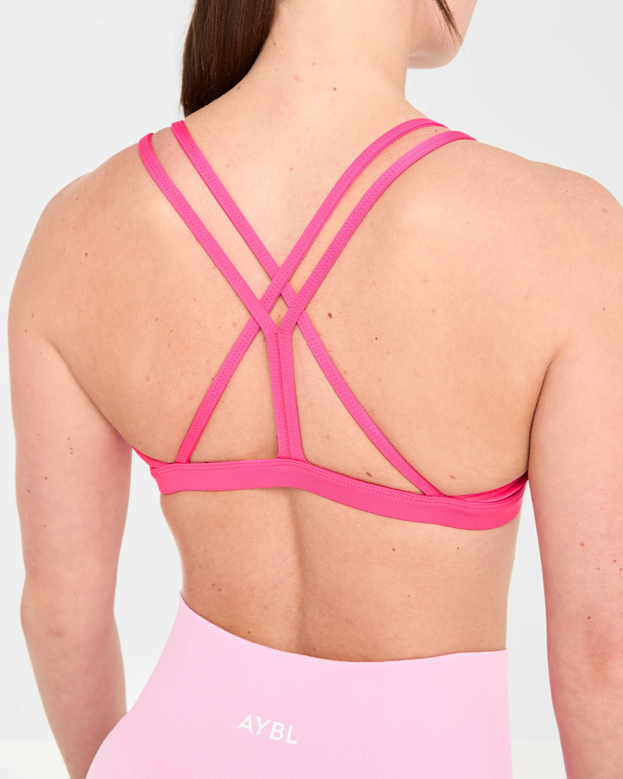 Essential Strappy Sports Bra - Hot Pink - Image 6