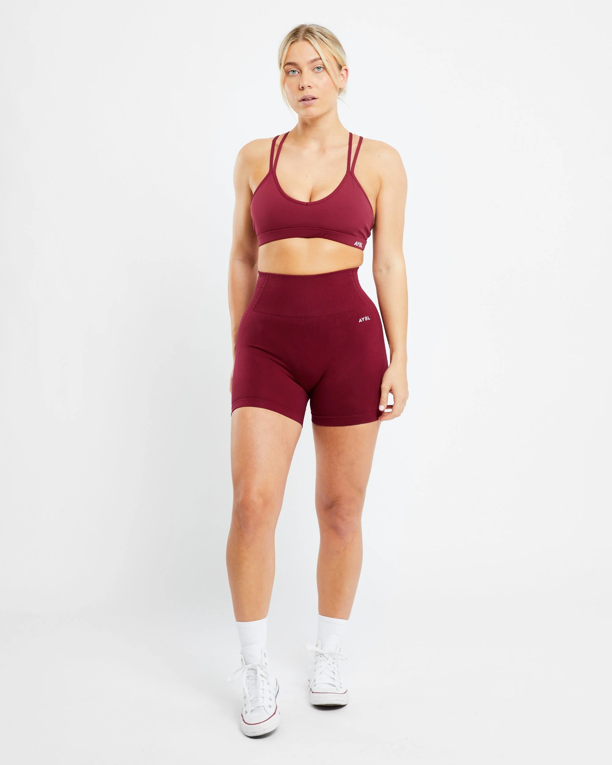 Essential Strappy Sports Bra - Rumba Rouge - Image 3
