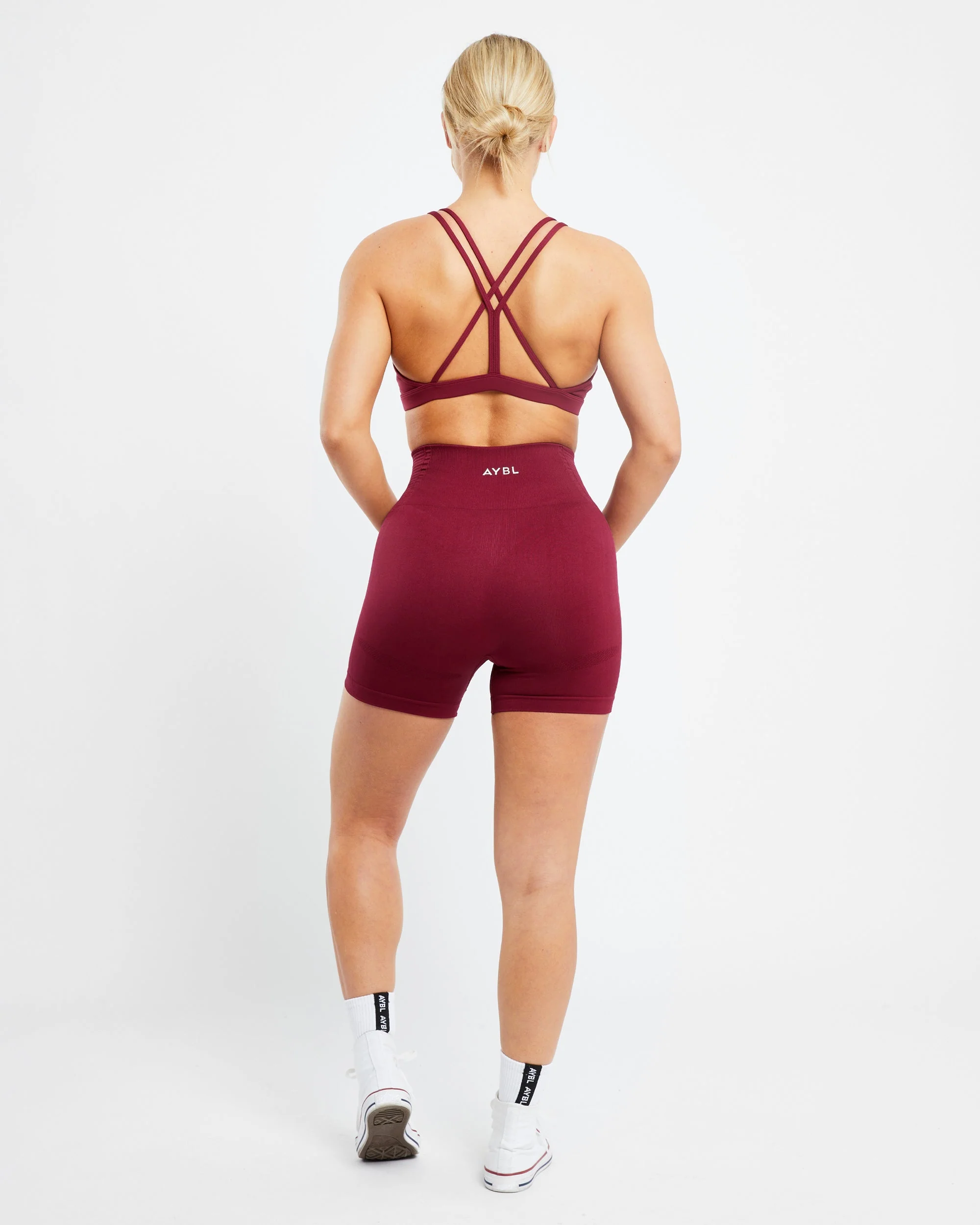 Essential Strappy Sports Bra - Rumba Rouge - Image 4