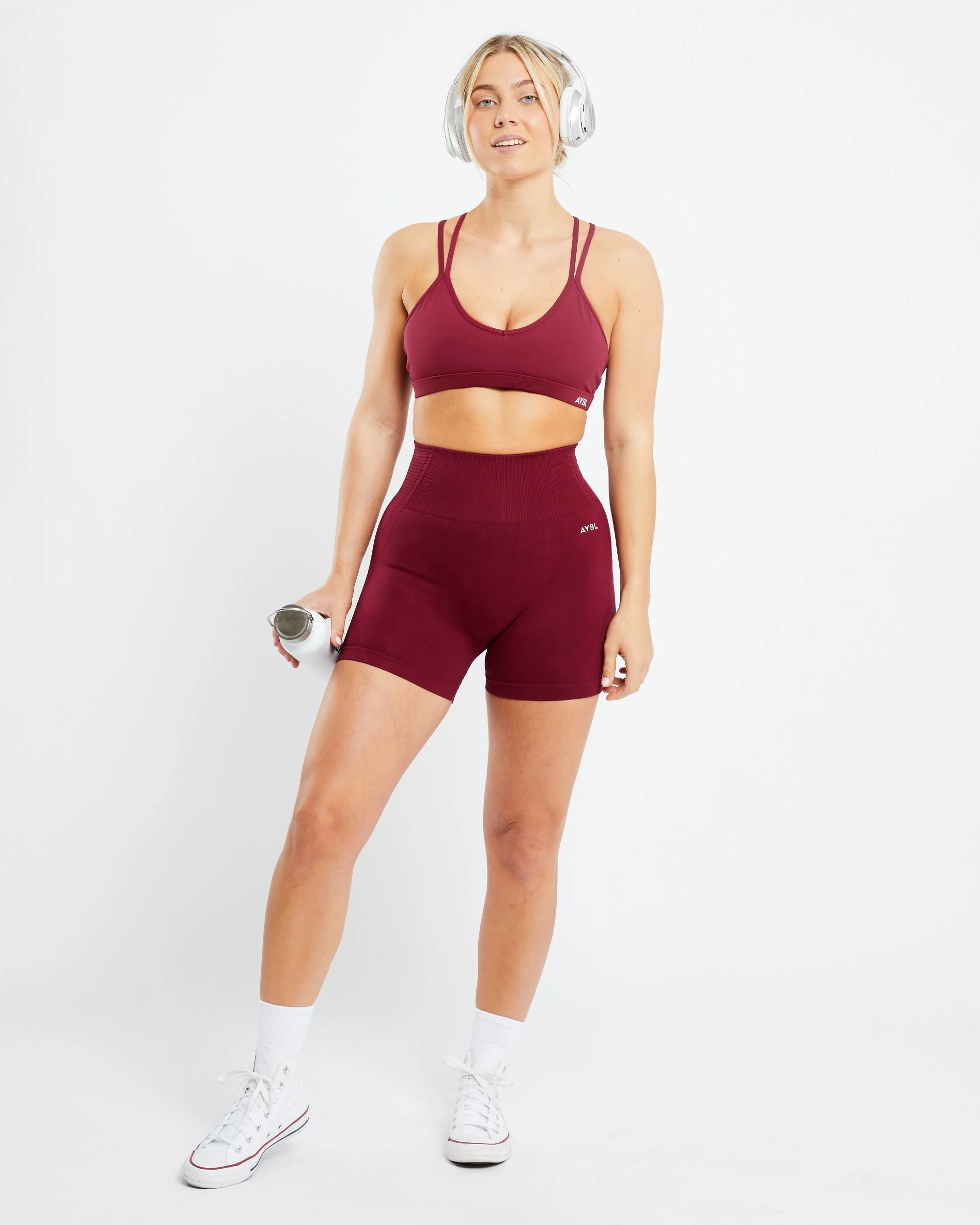 Essential Strappy Sports Bra - Rumba Rouge - Image 7