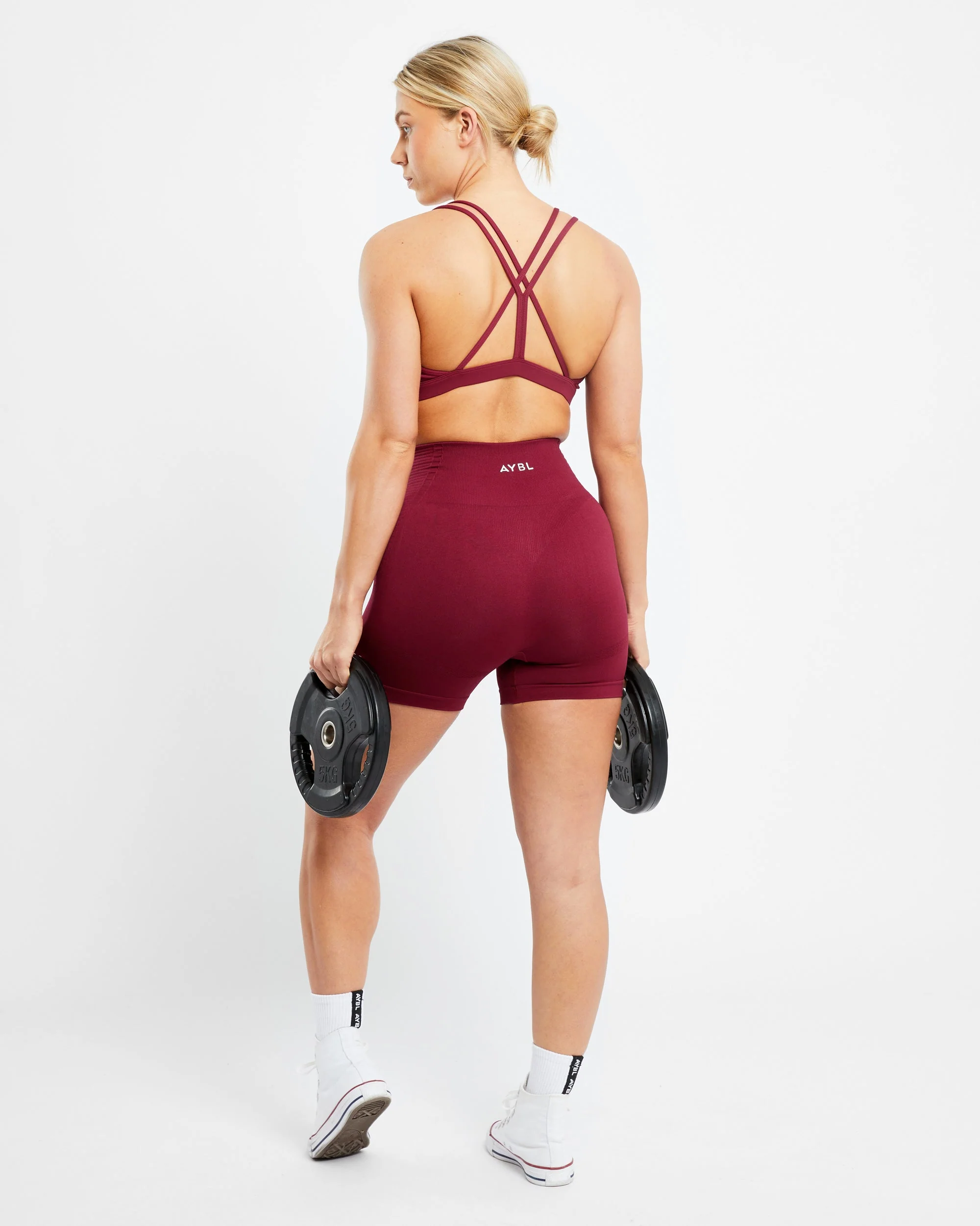 Essential Strappy Sports Bra - Rumba Rouge - Image 8