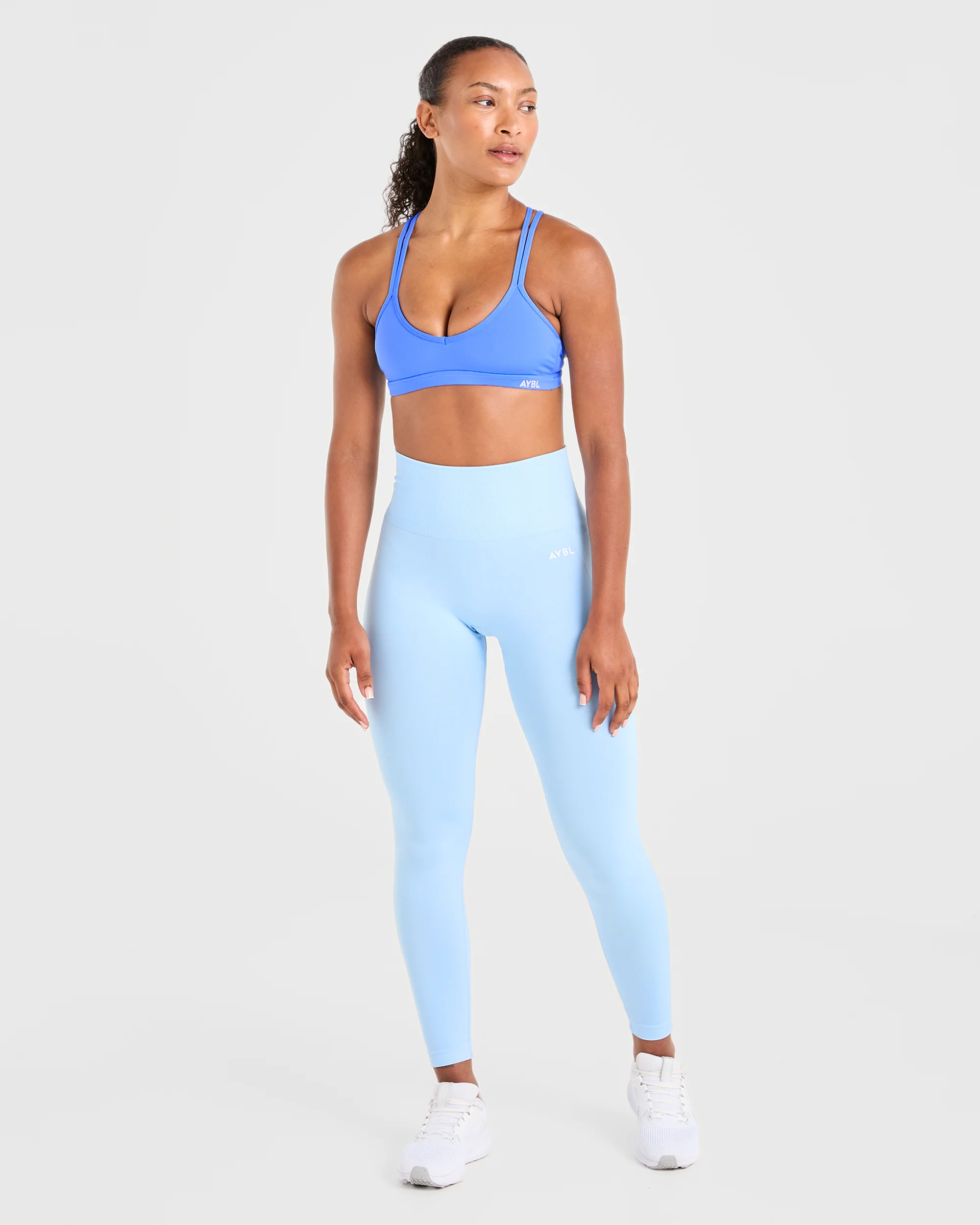 Essential Strappy Sports Bra - Summer Blue - Image 3