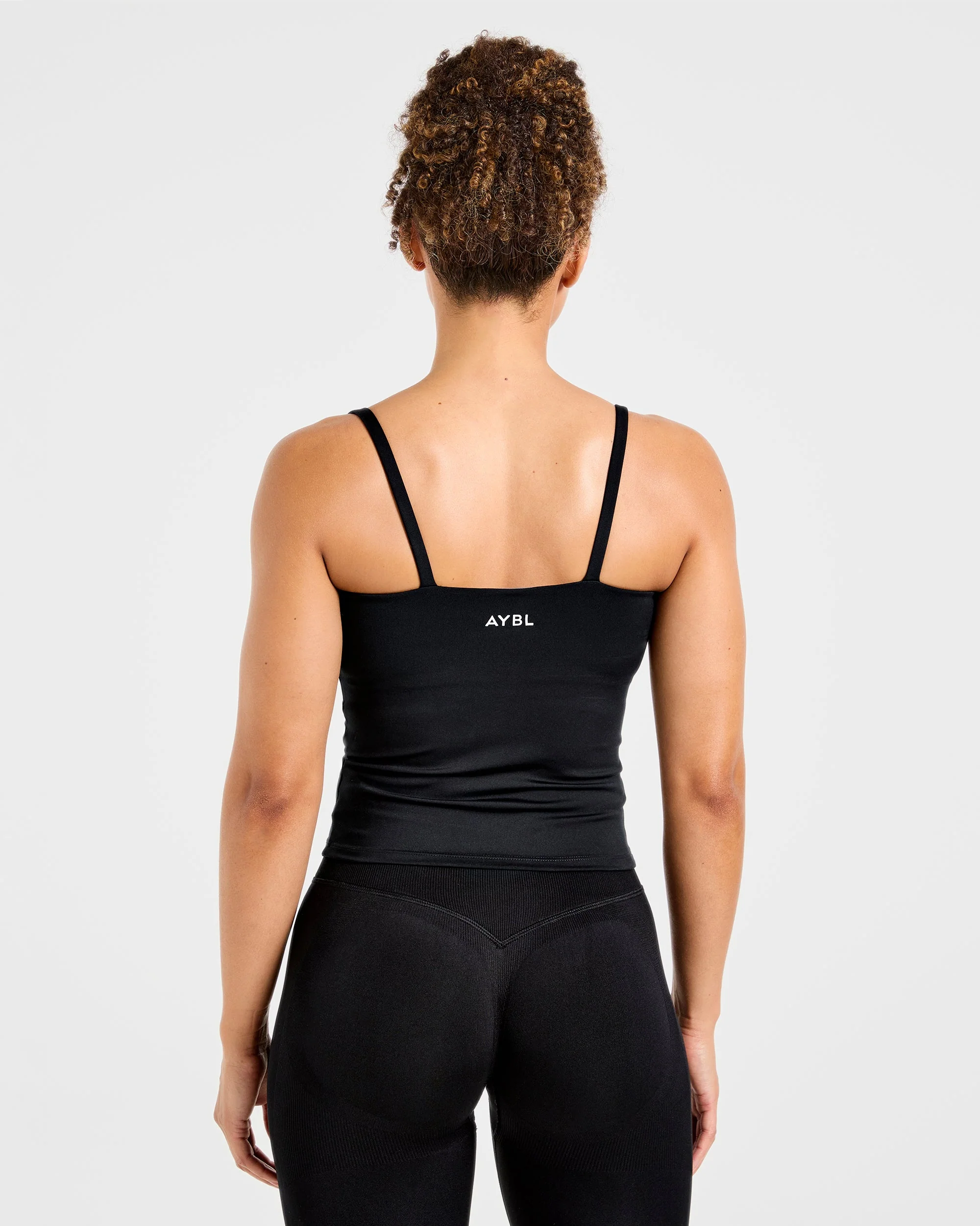 Essential Strappy Tank Top - Noir - Image 2