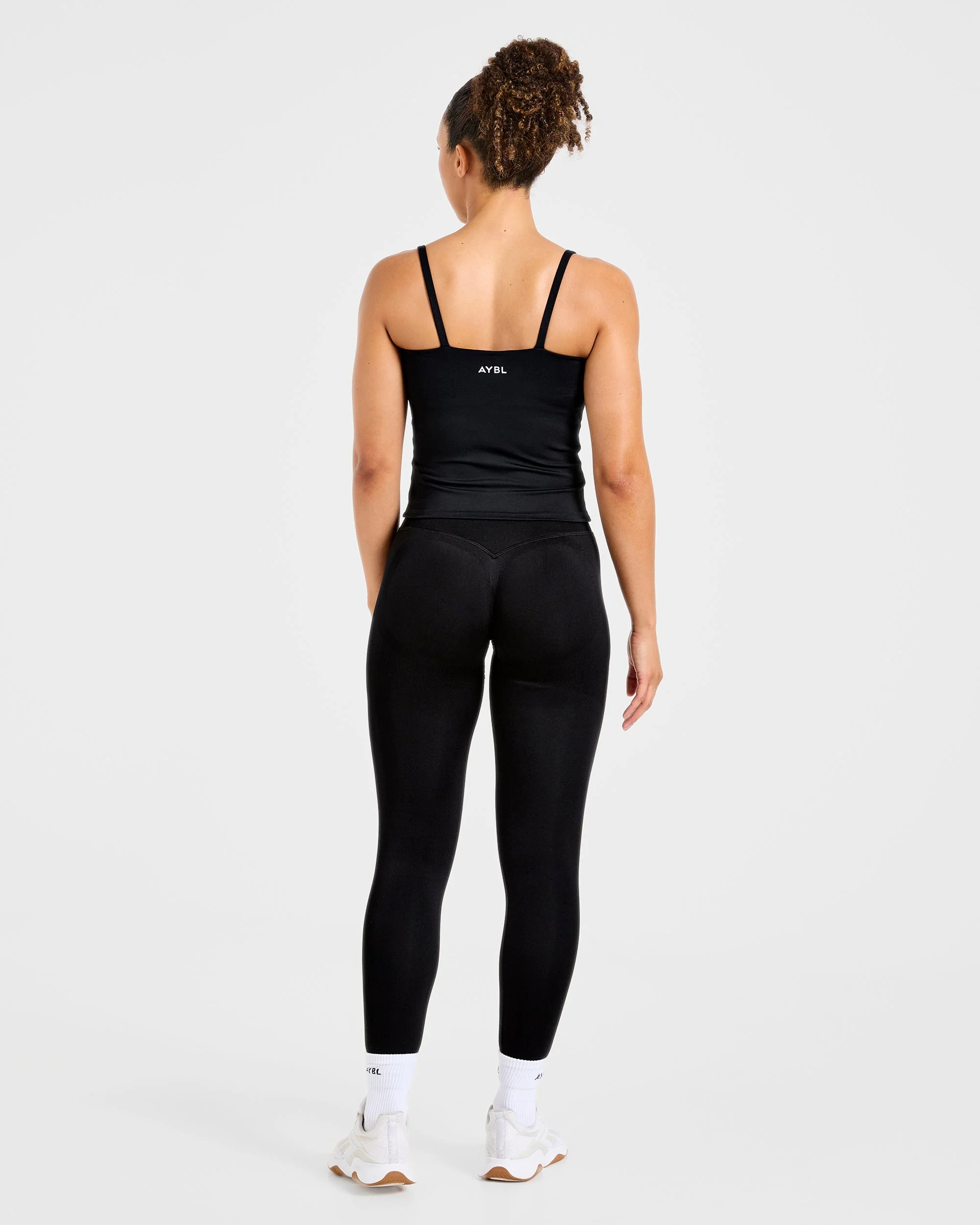 Essential Strappy Tank Top - Noir - Image 4
