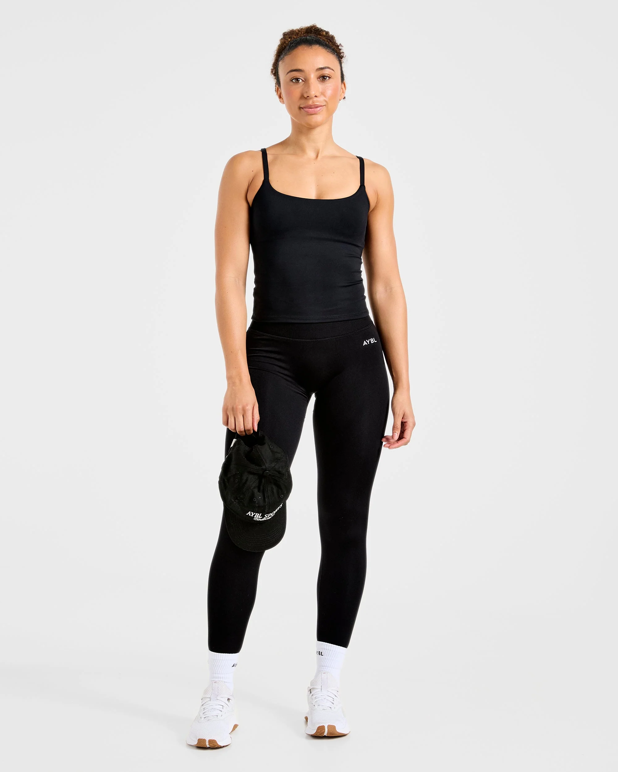 Essential Strappy Tank Top - Noir - Image 7