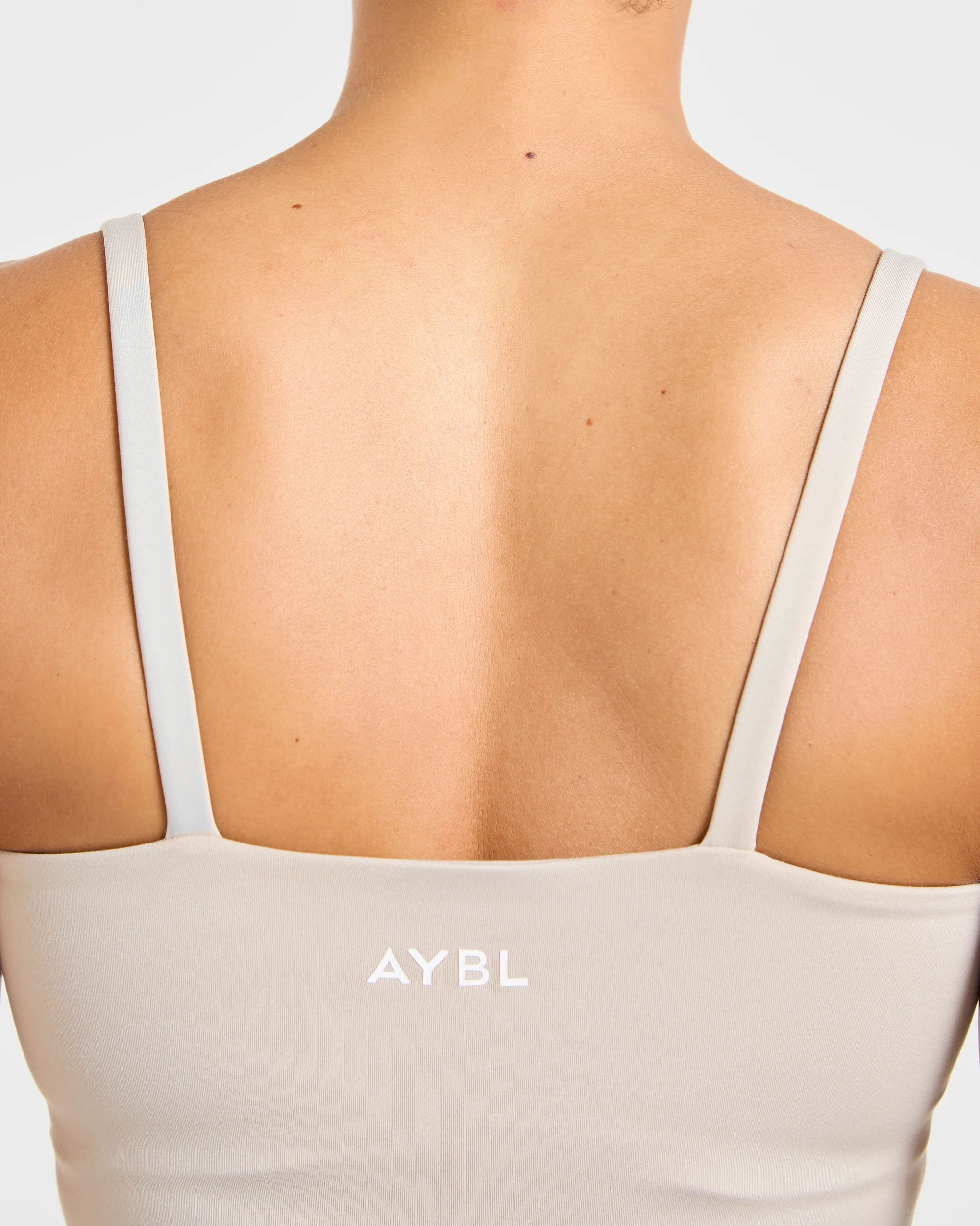 Essential Strappy Tank Top - Taupe - Image 6