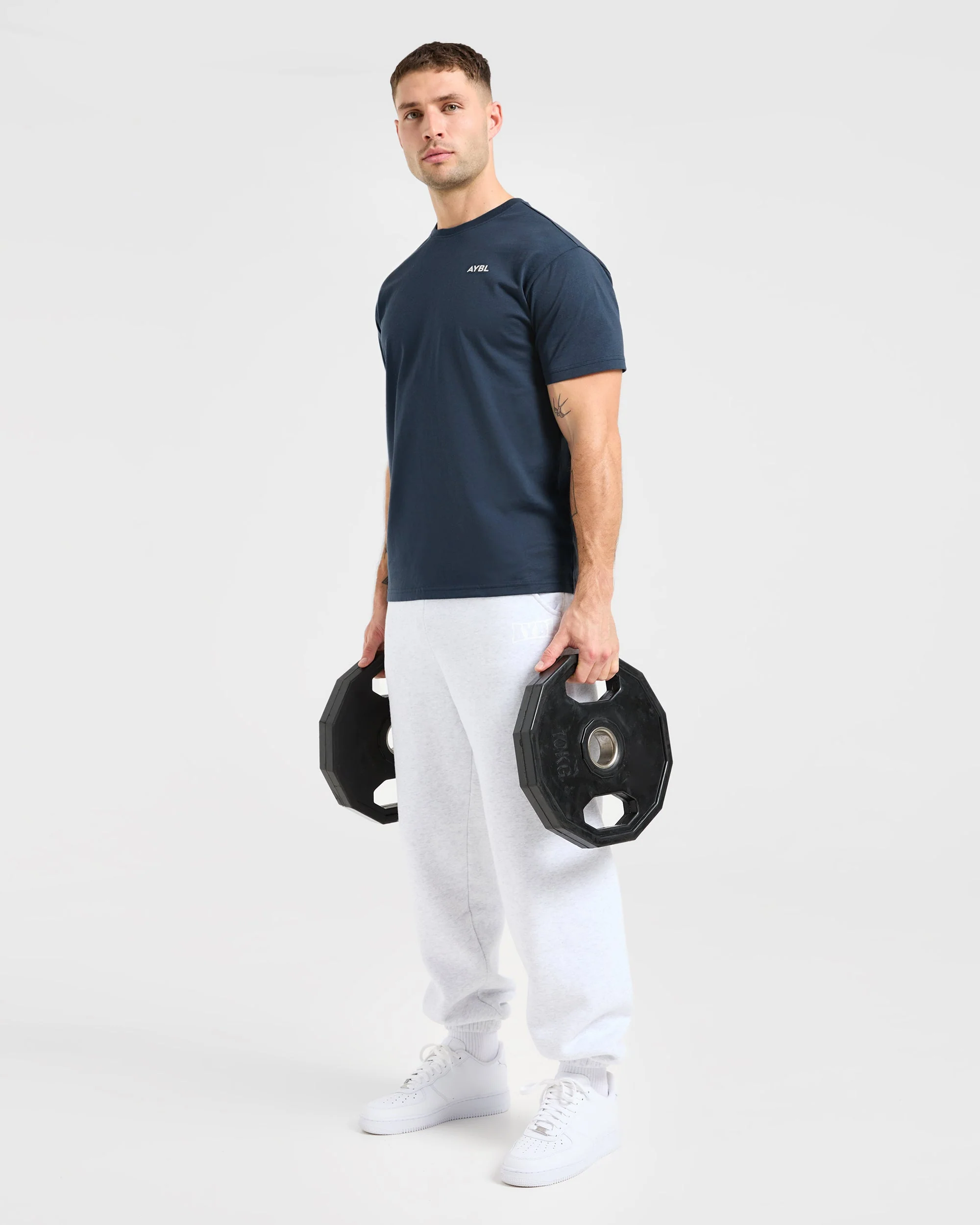 Essential T Shirt - Navy Bleu - Image 8