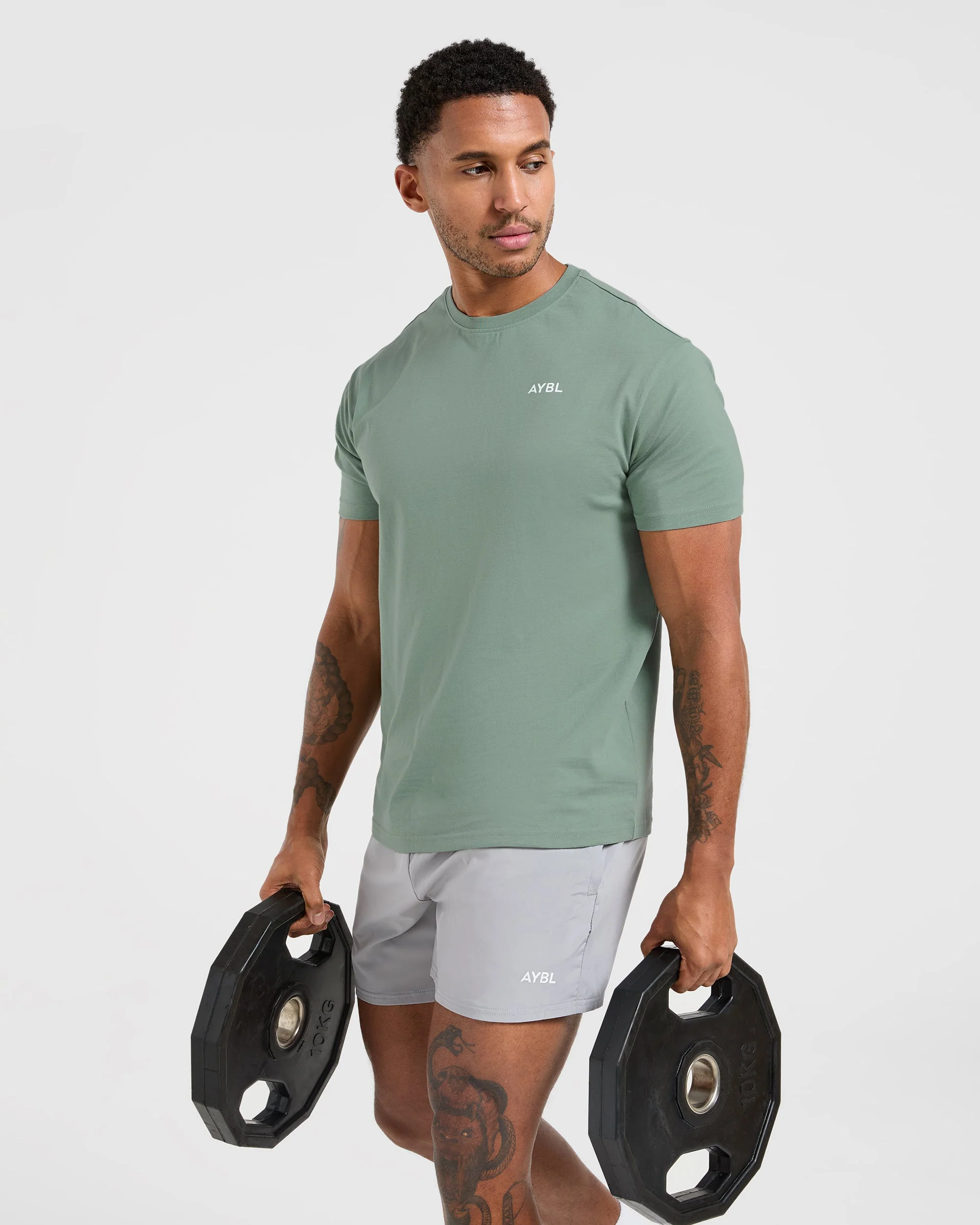 Essential T Shirt - Slate Vert - Image 7