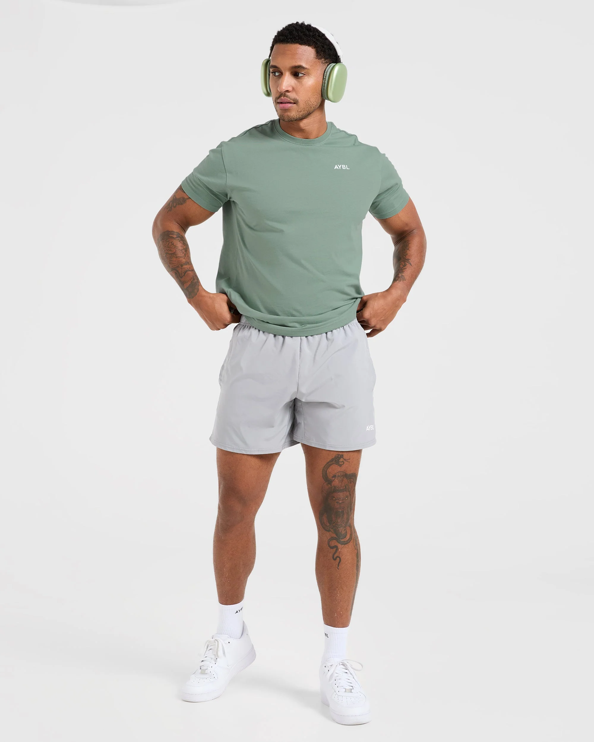 Essential T Shirt - Slate Vert - Image 8