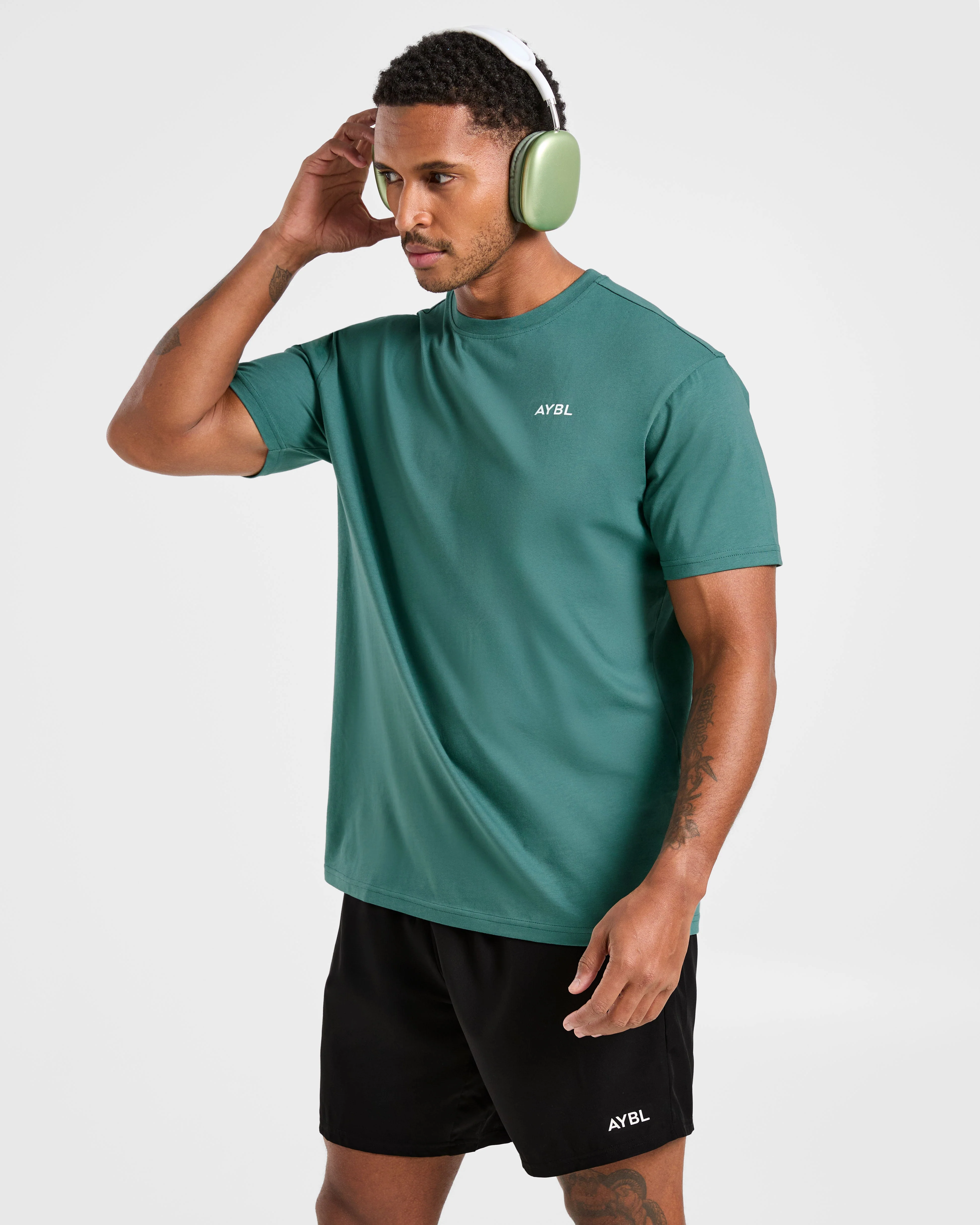 Essential T Shirt - Vintage Teal - Image 7