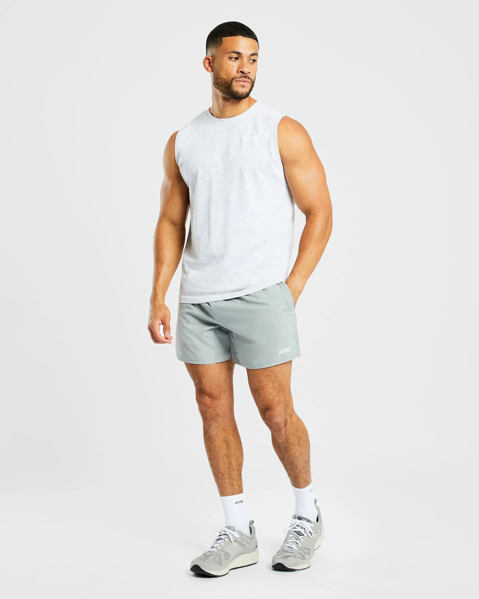 Essential Tank - Light Gris Marl - Image 3