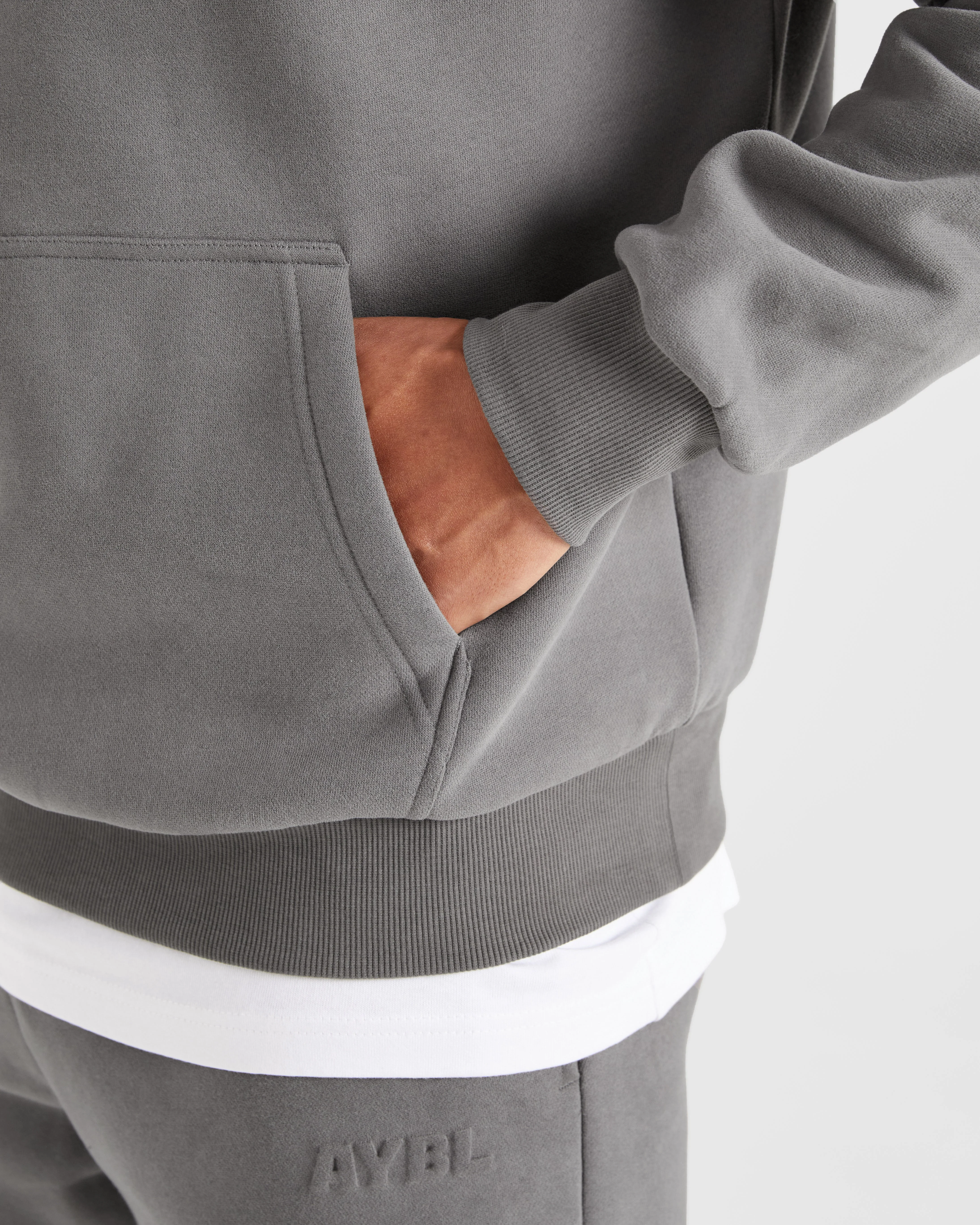 Etched Hoodie - Steel Grey - Image 6