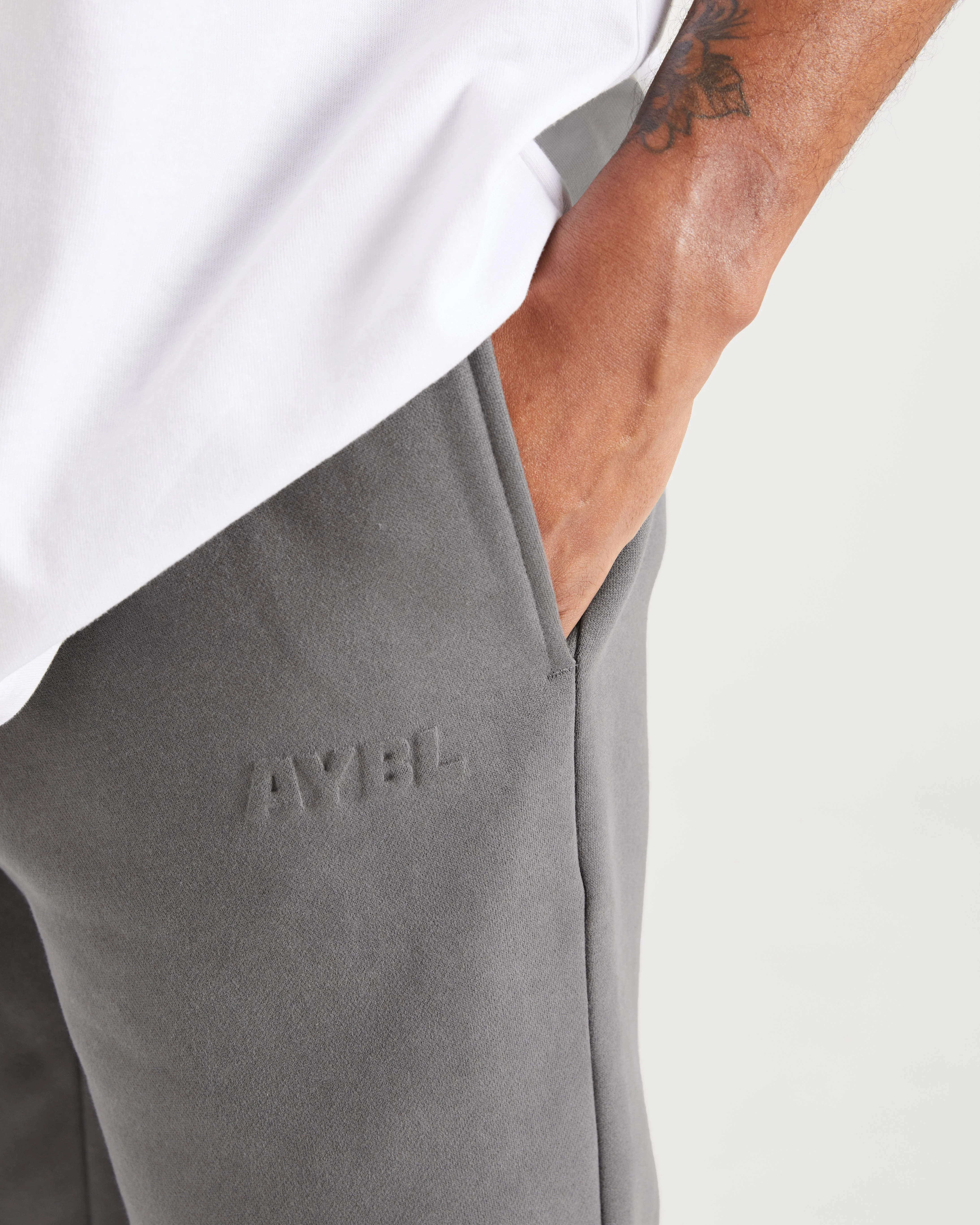 Etched Joggers - Steel Grey - Image 6