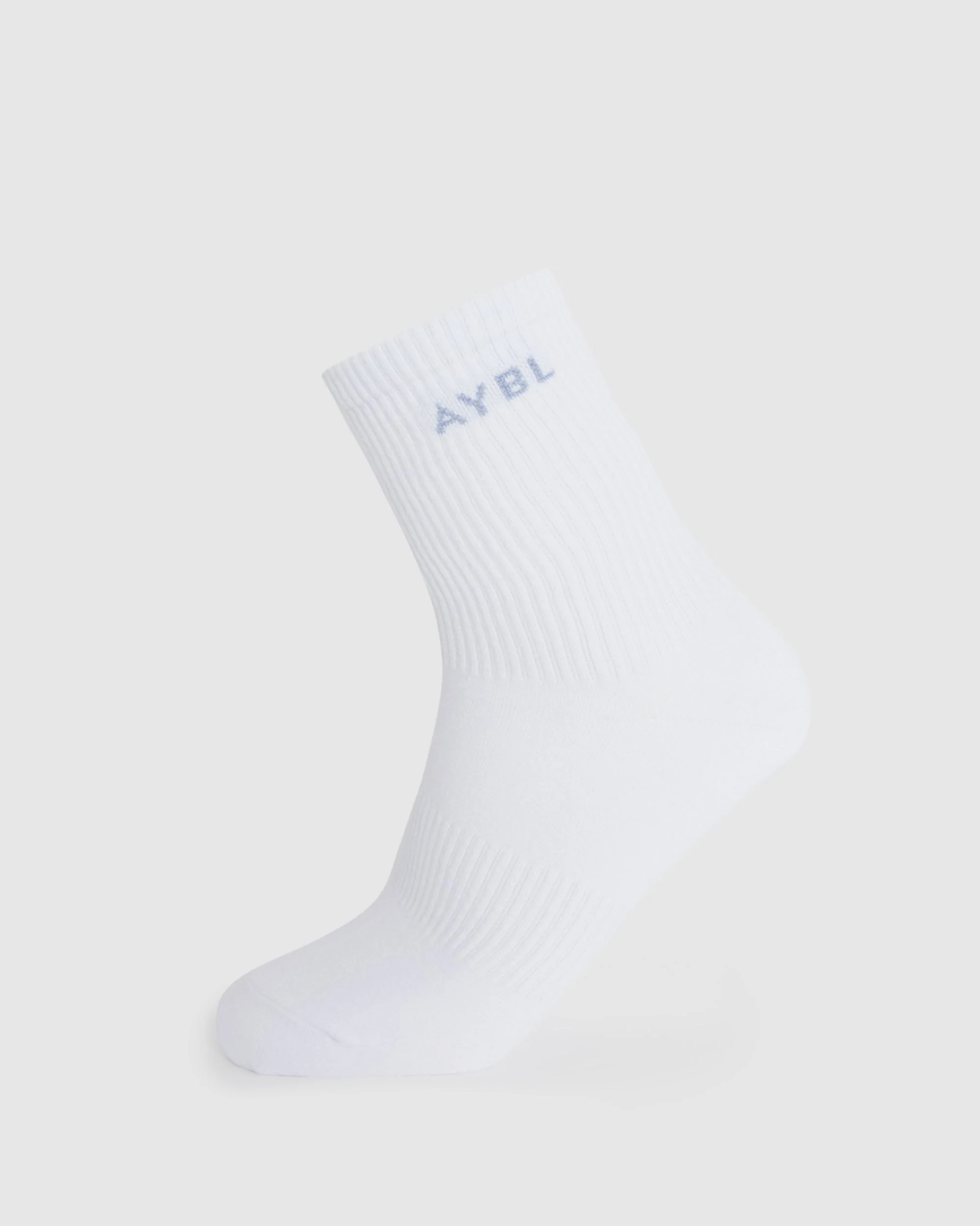 Everyday Crew Socks (3 Pack) - Slate Bleu/Light Bleu/Blanc - Image 3