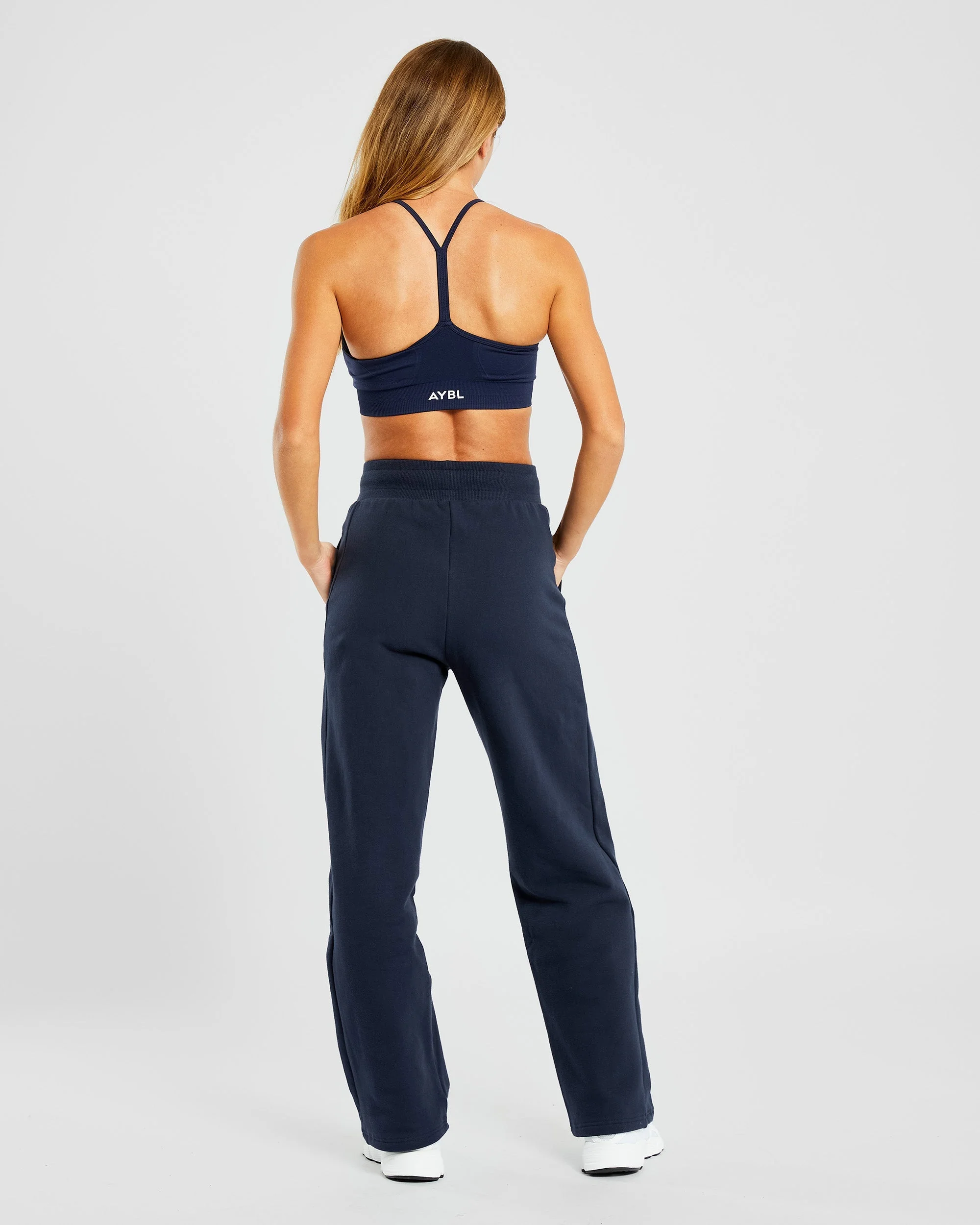 Everyday Relaxed Straight Leg Joggers - Navy - Image 4