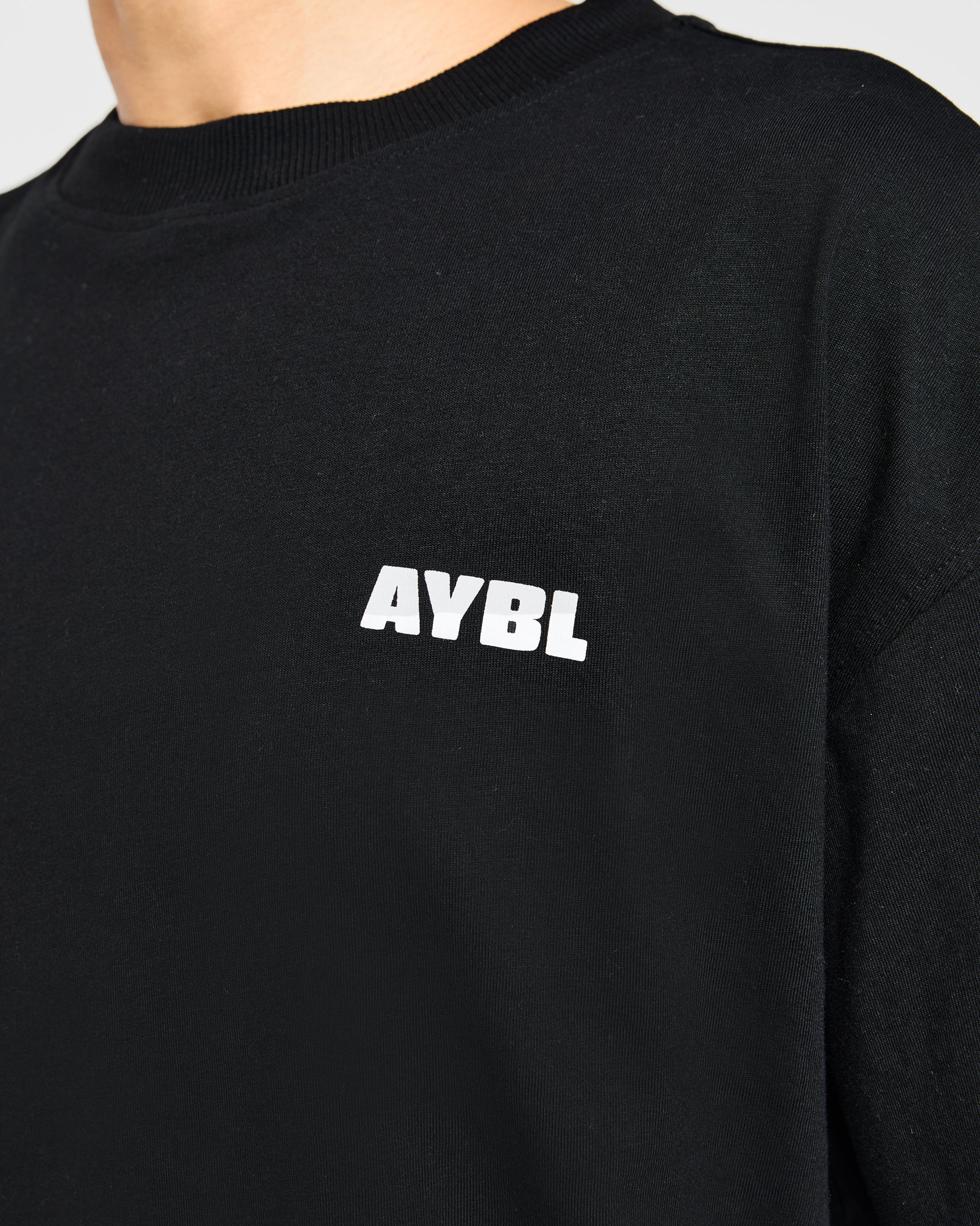 Focused Wavy Oversized T Shirt - Noir - Image 5
