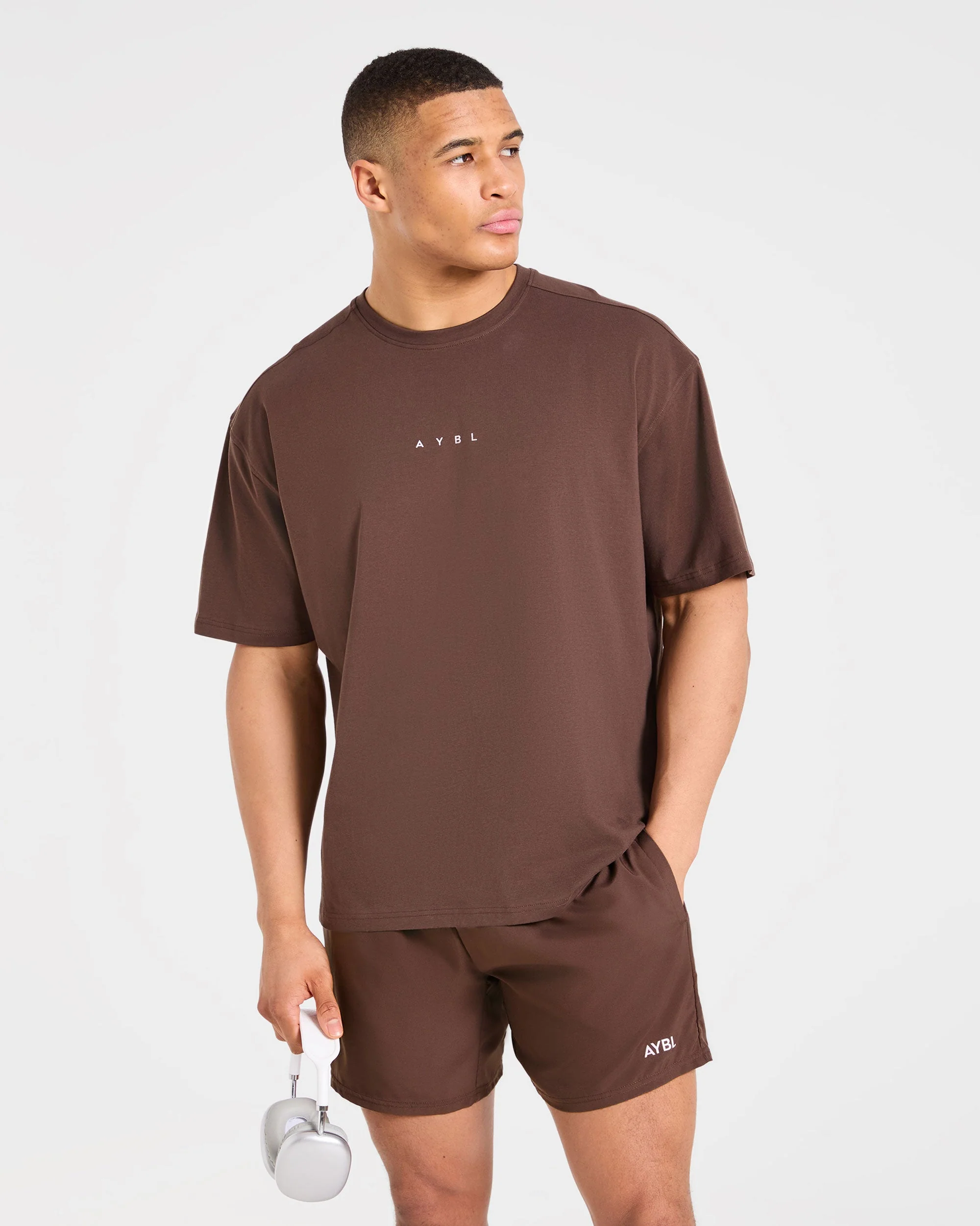 Force Oversized T Shirt - Marron - Image 7