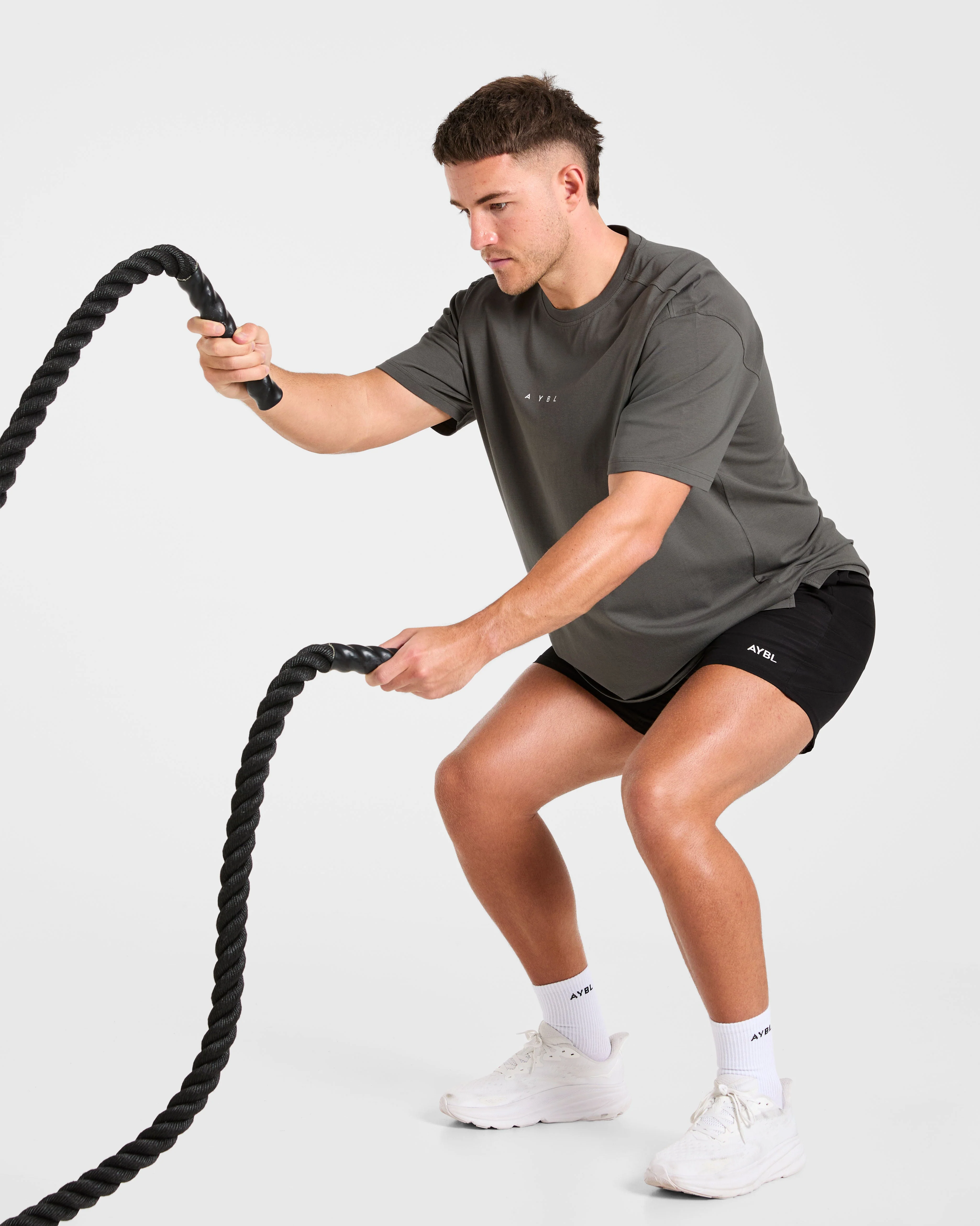 Force Oversized T Shirt - Charcoal - Image 7