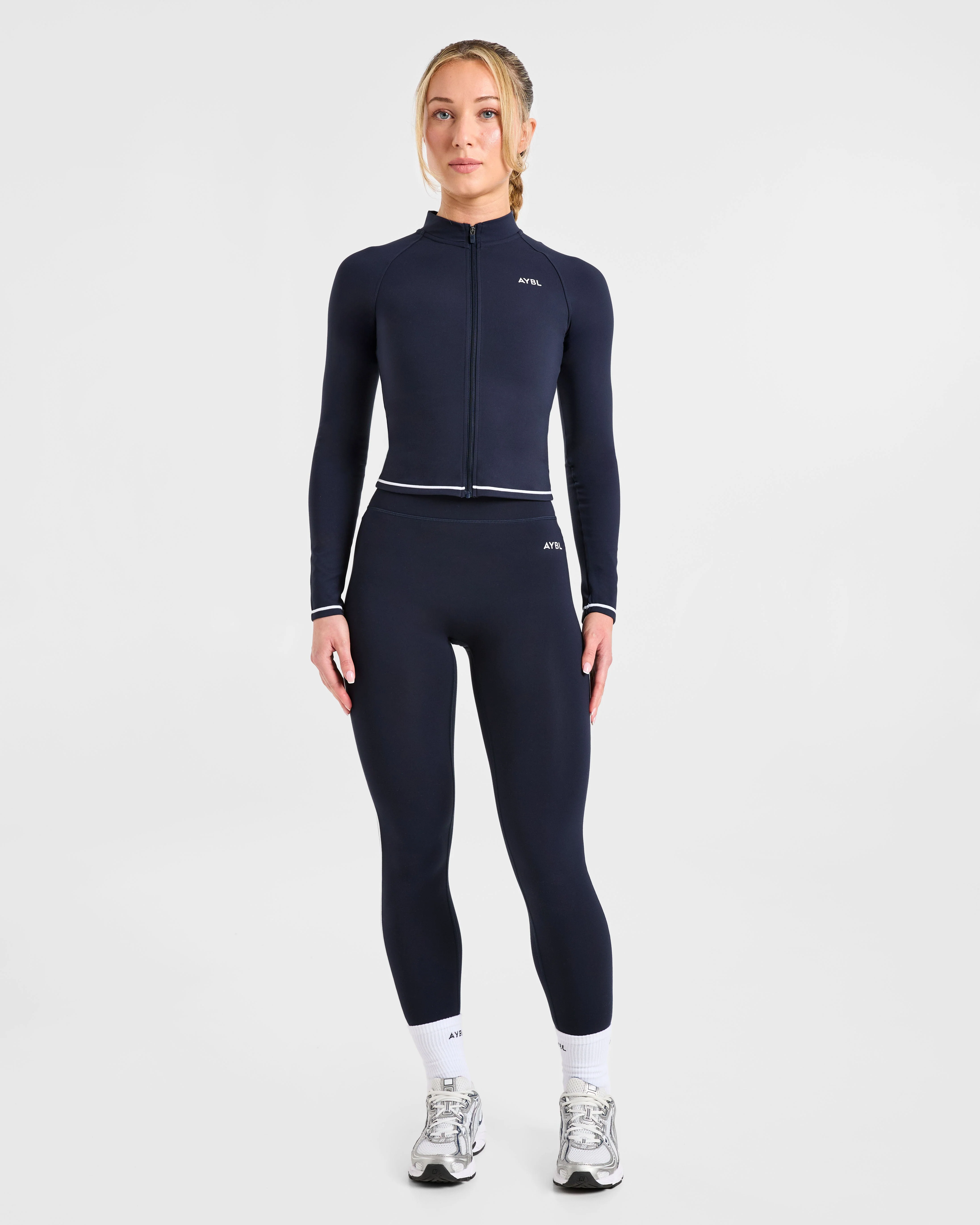Form Zip Up Jacket - Muted Navy - Image 3