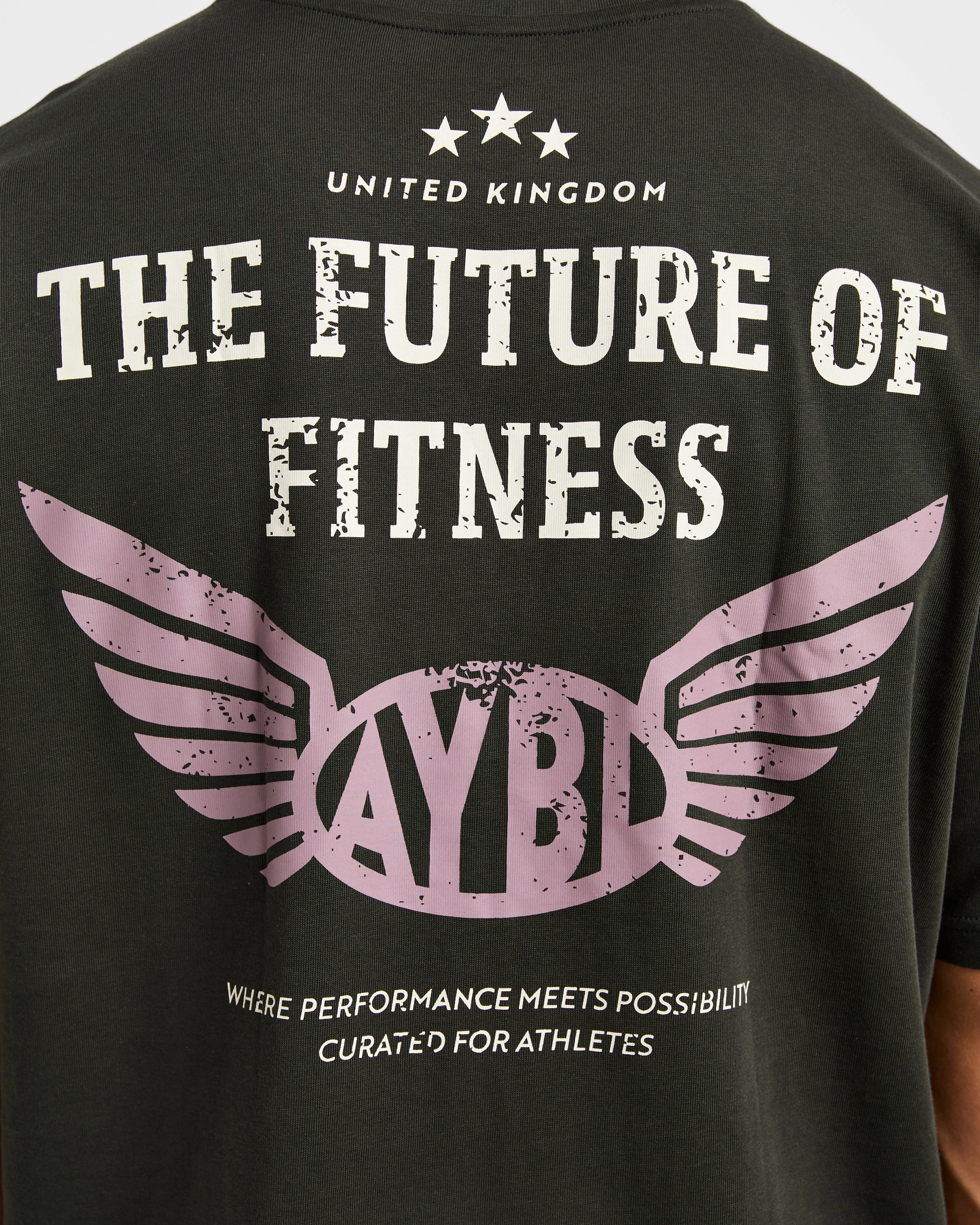 Future Fitness Oversized T Shirt - Charcoal/Mauve - Image 6