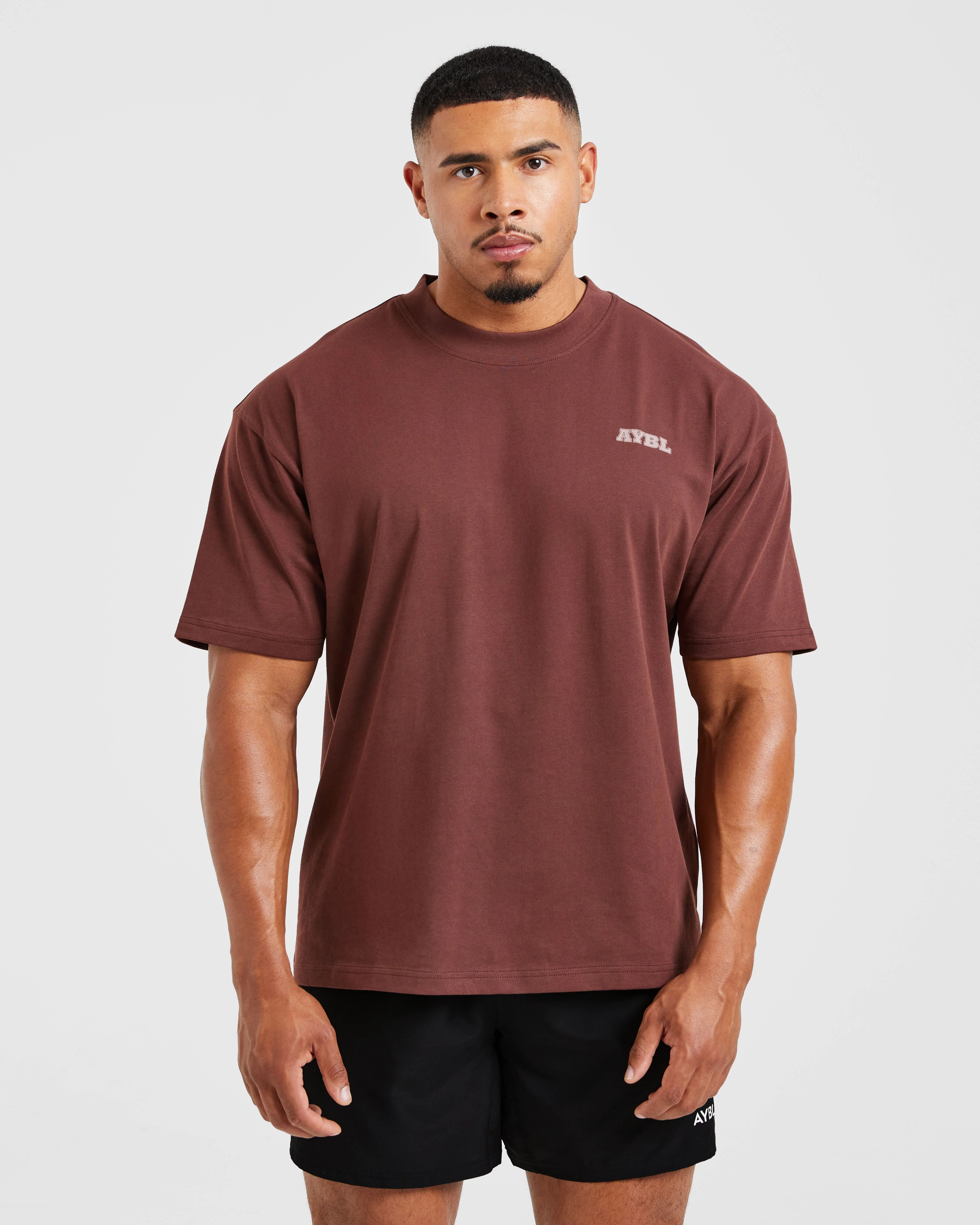 Global Oversized T Shirt - Burnt Rouge - Image 2