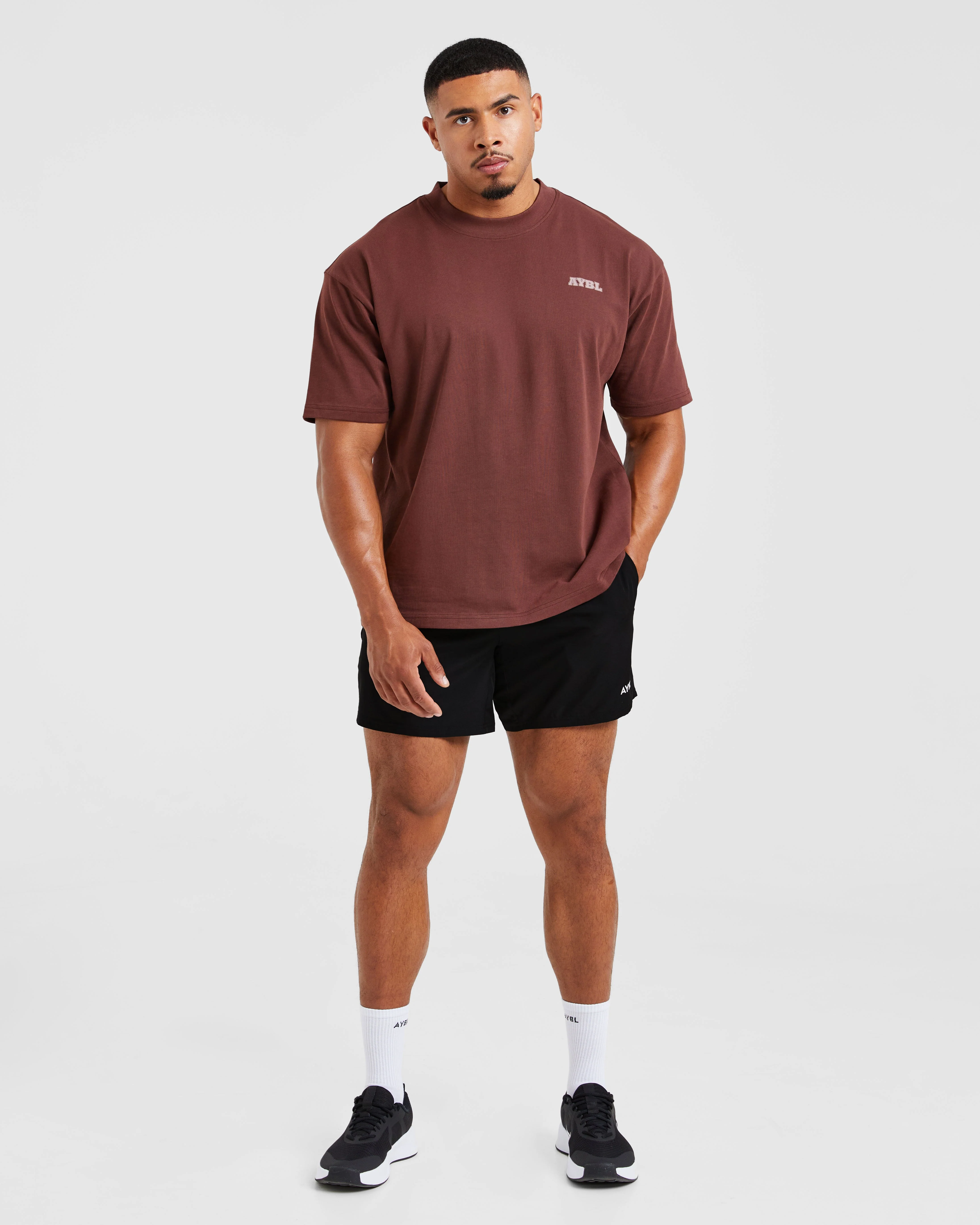 Global Oversized T Shirt - Burnt Rouge - Image 3