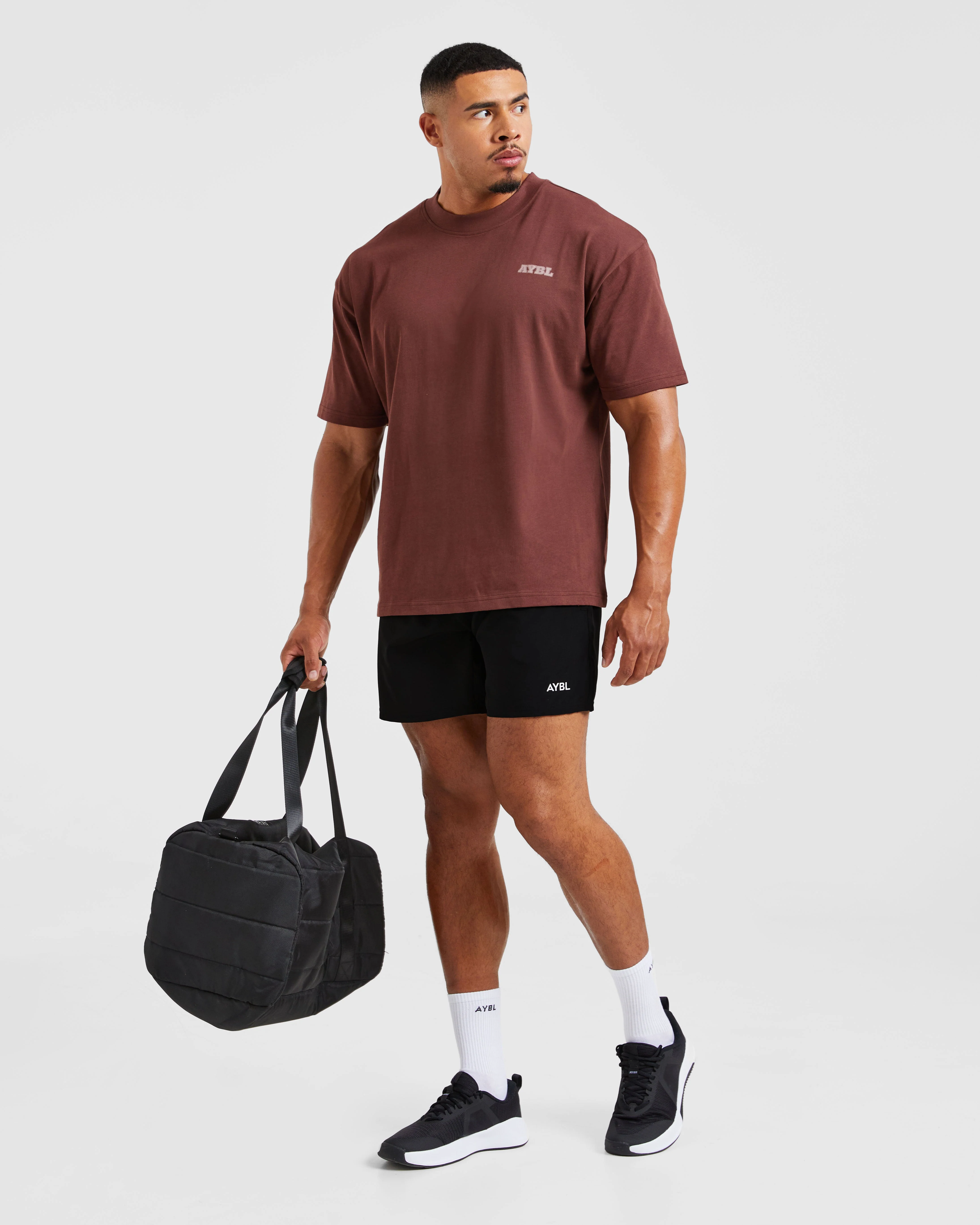 Global Oversized T Shirt - Burnt Rouge - Image 7