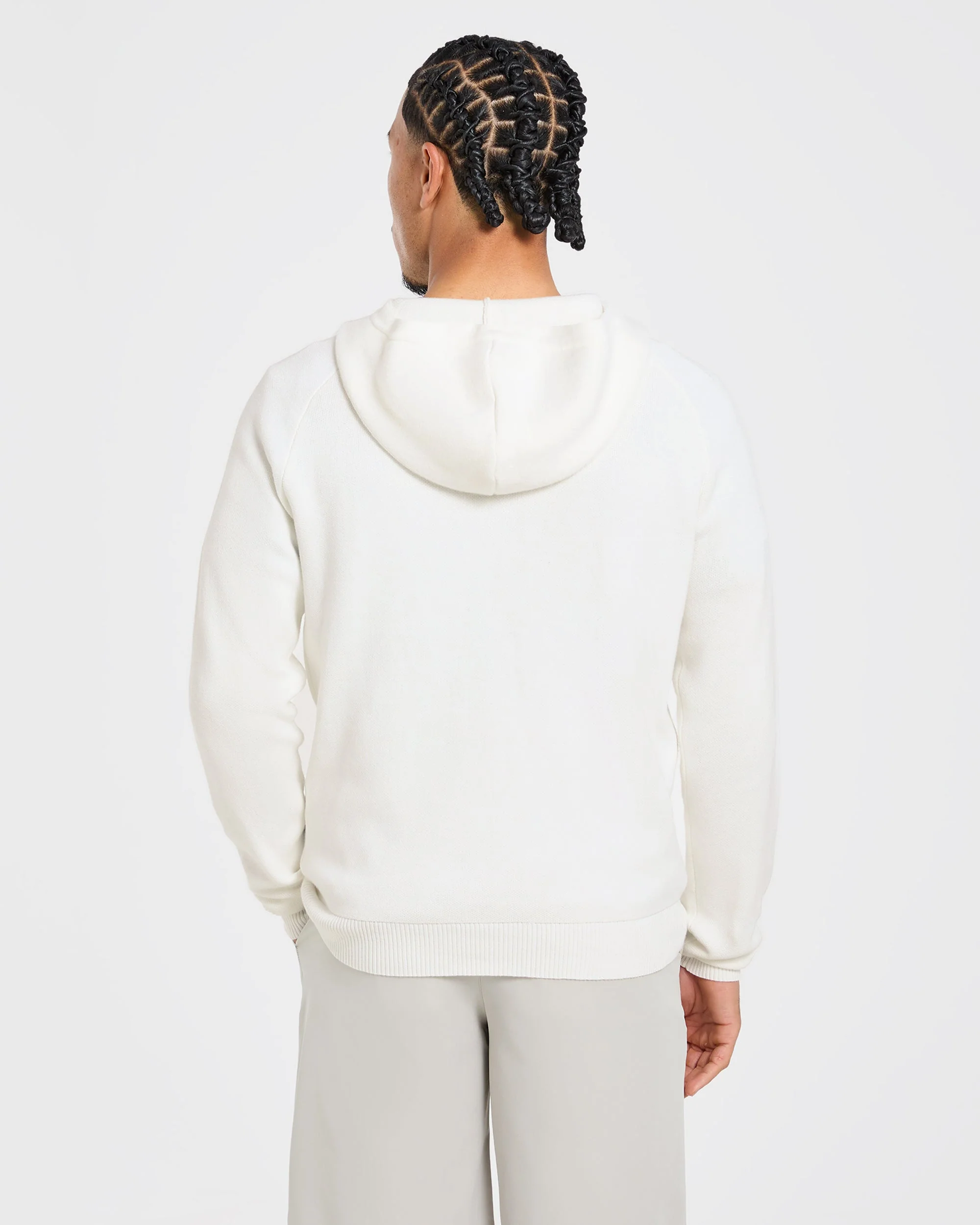 Golf Club Knitted Hoodie - Off Blanc - Image 2