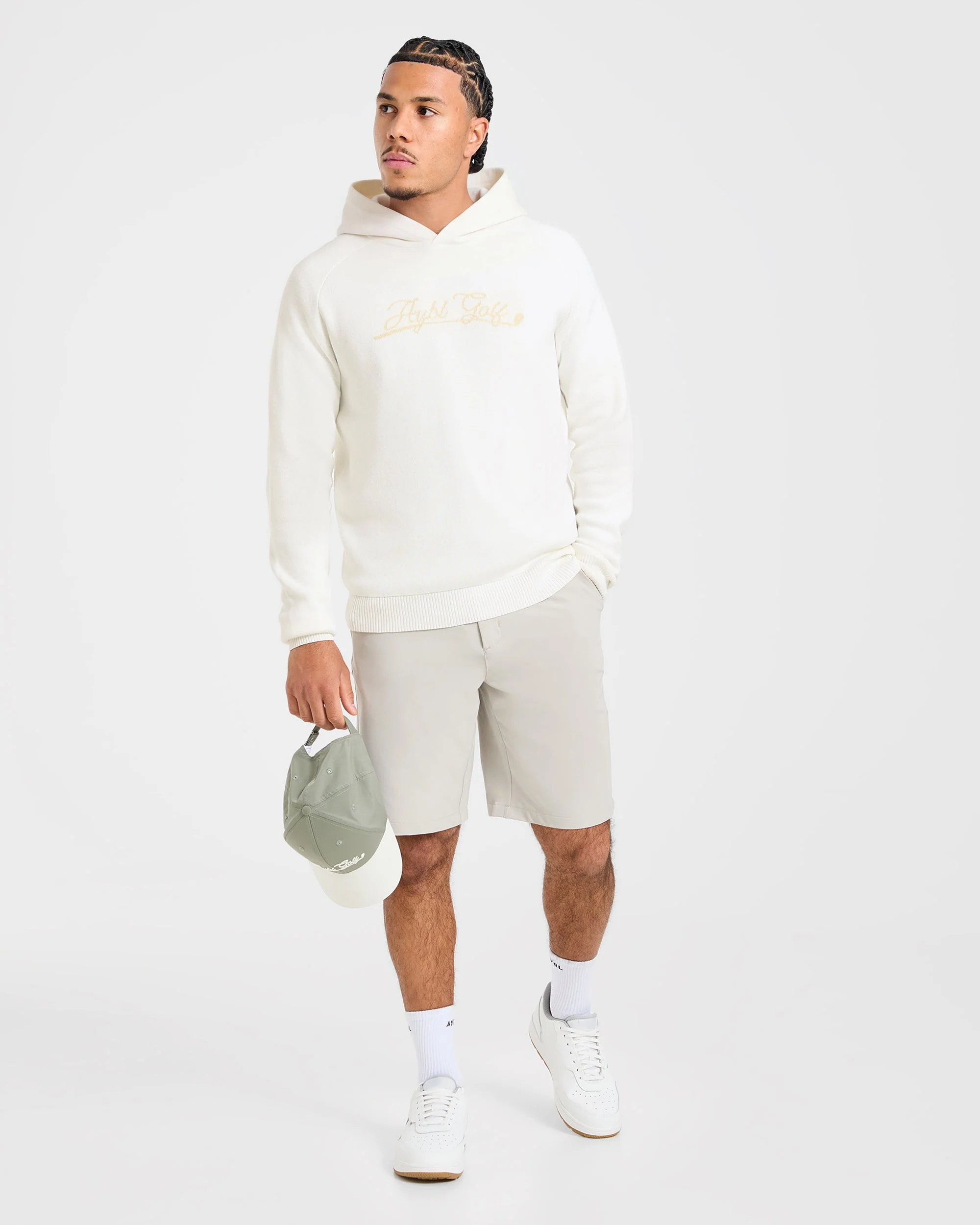 Golf Club Knitted Hoodie - Off Blanc - Image 7