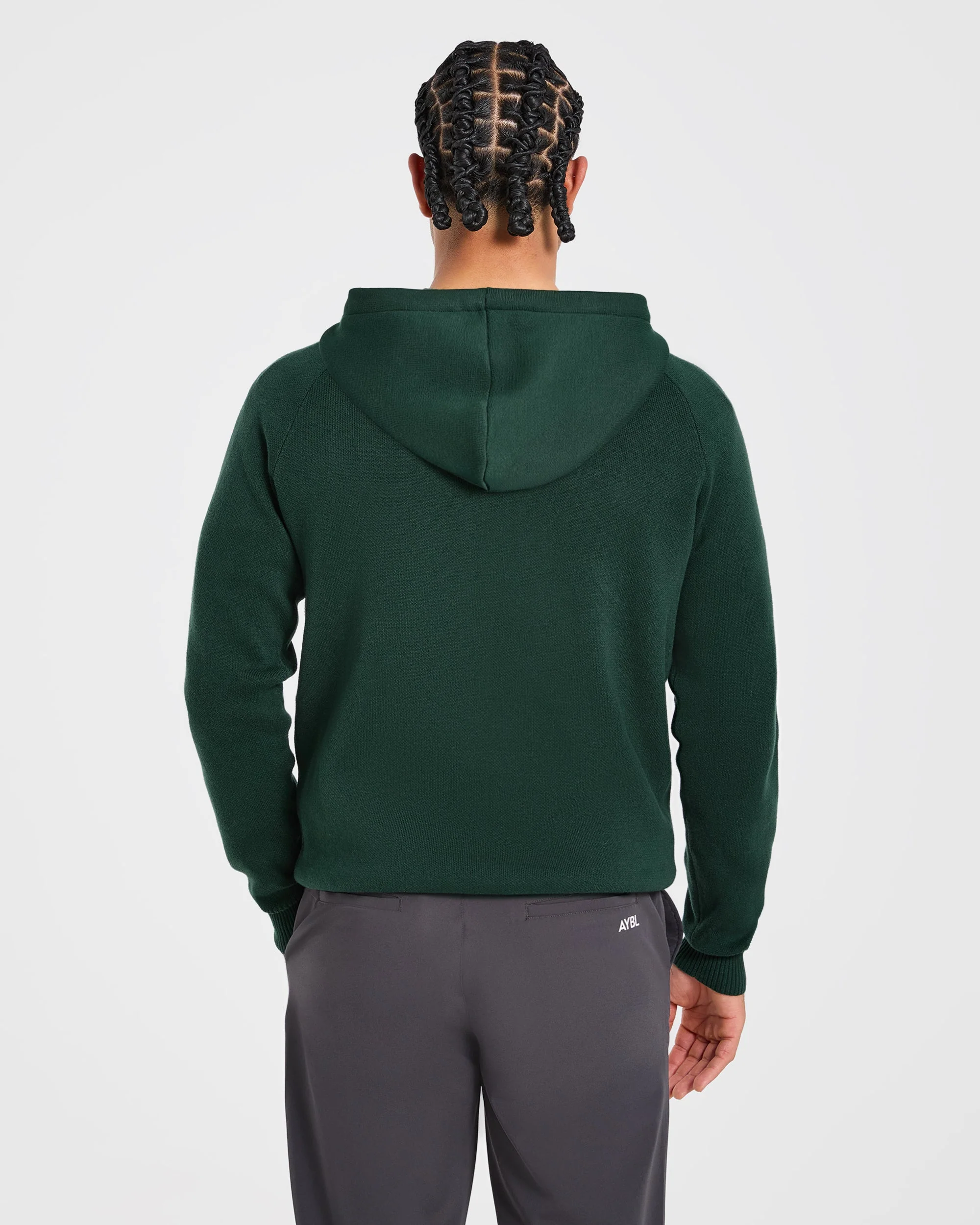 Golf Club Knitted Hoodie - Pine Vert - Image 2