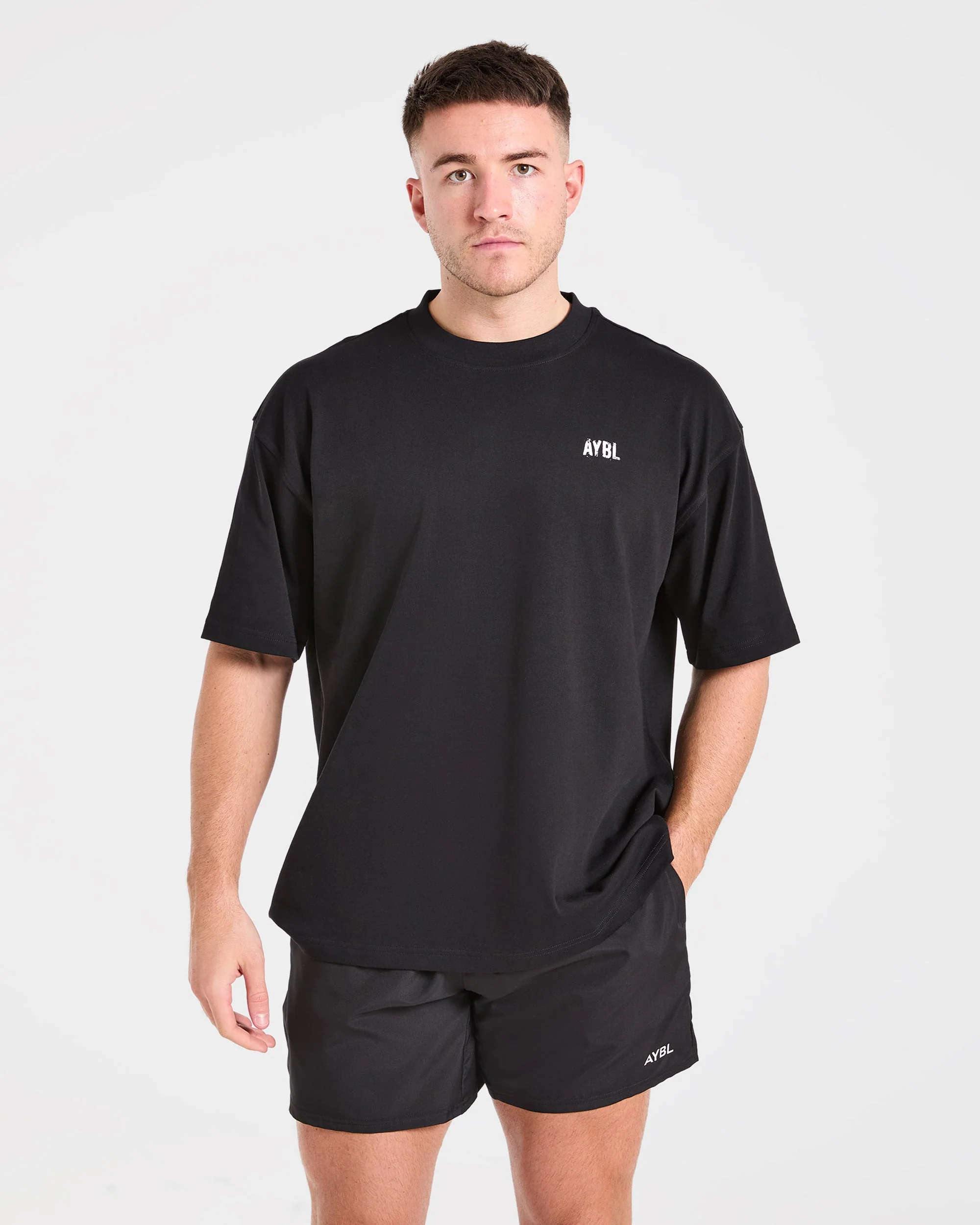 Gym Chalk Oversized T Shirt - Noir - Image 2