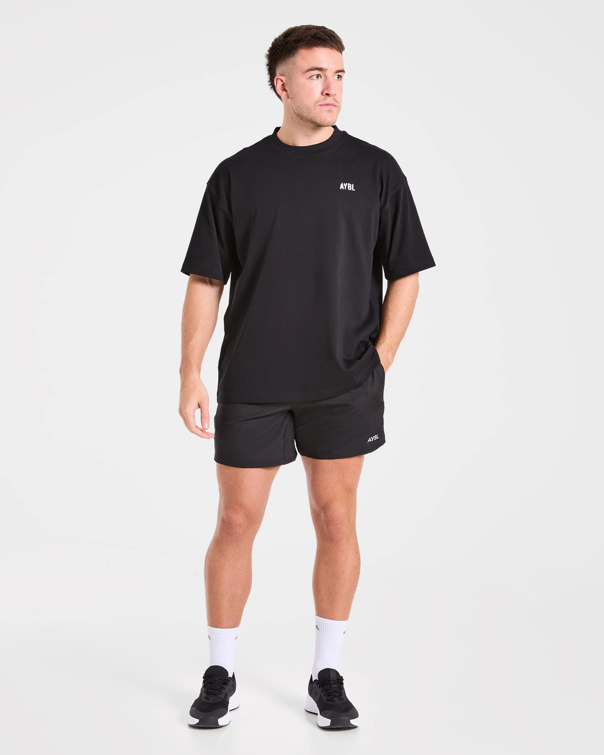 Gym Chalk Oversized T Shirt - Noir - Image 3