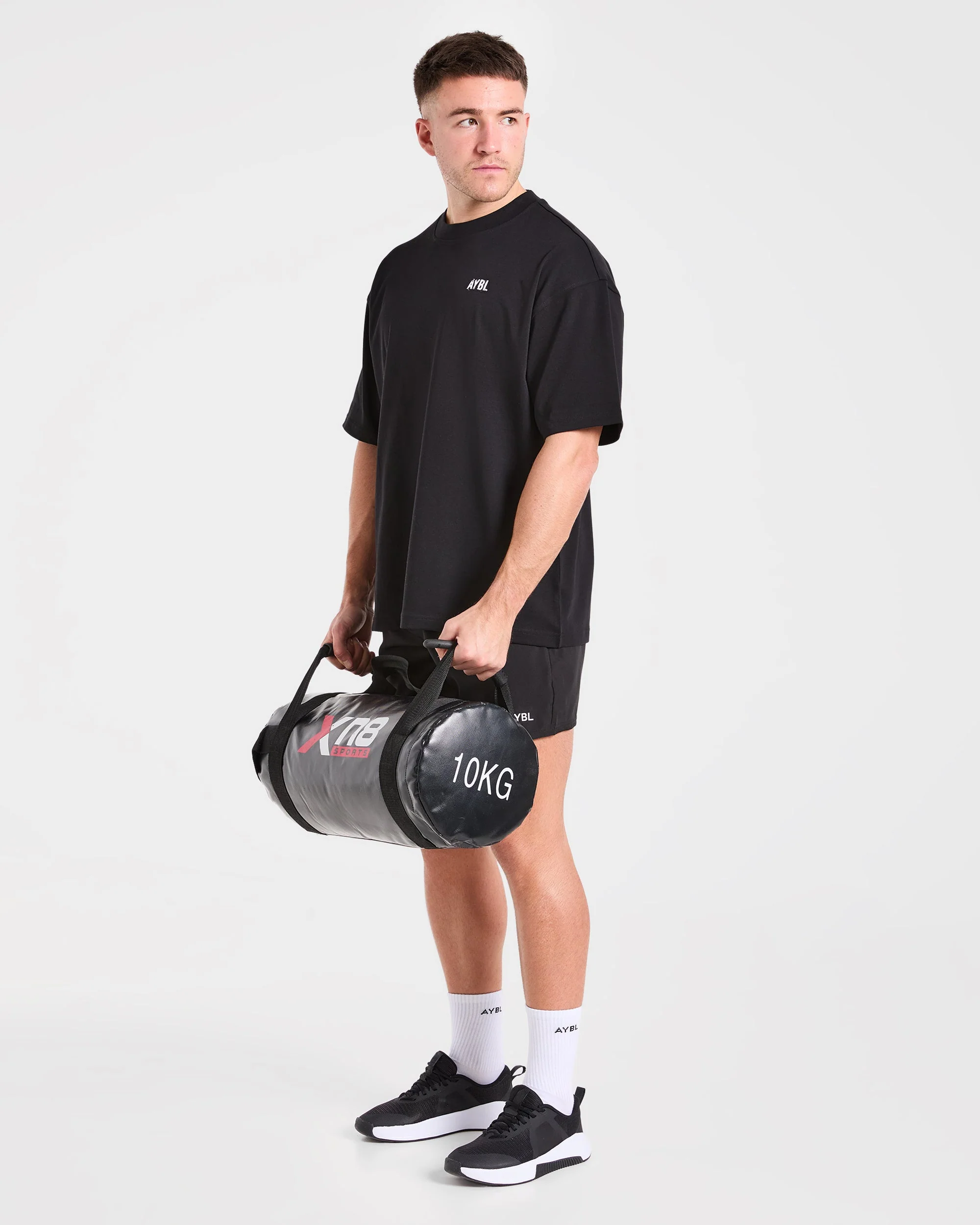 Gym Chalk Oversized T Shirt - Noir - Image 7