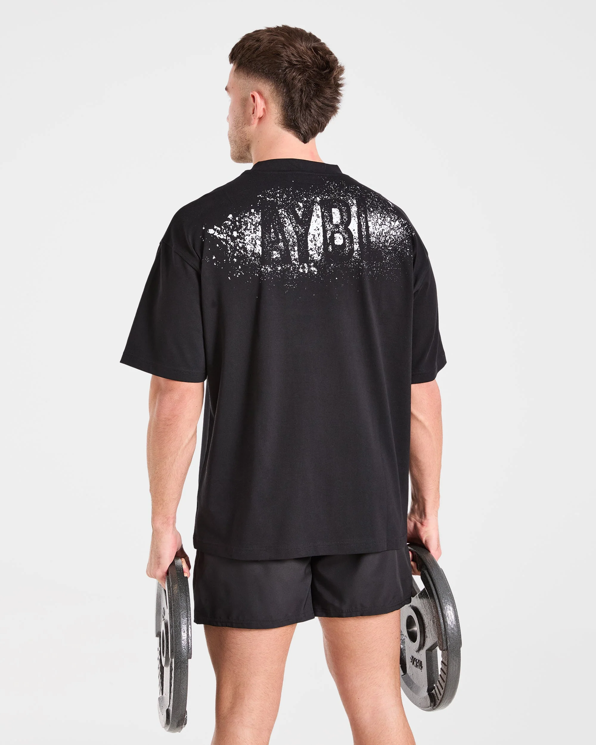 Gym Chalk Oversized T Shirt - Noir - Image 8