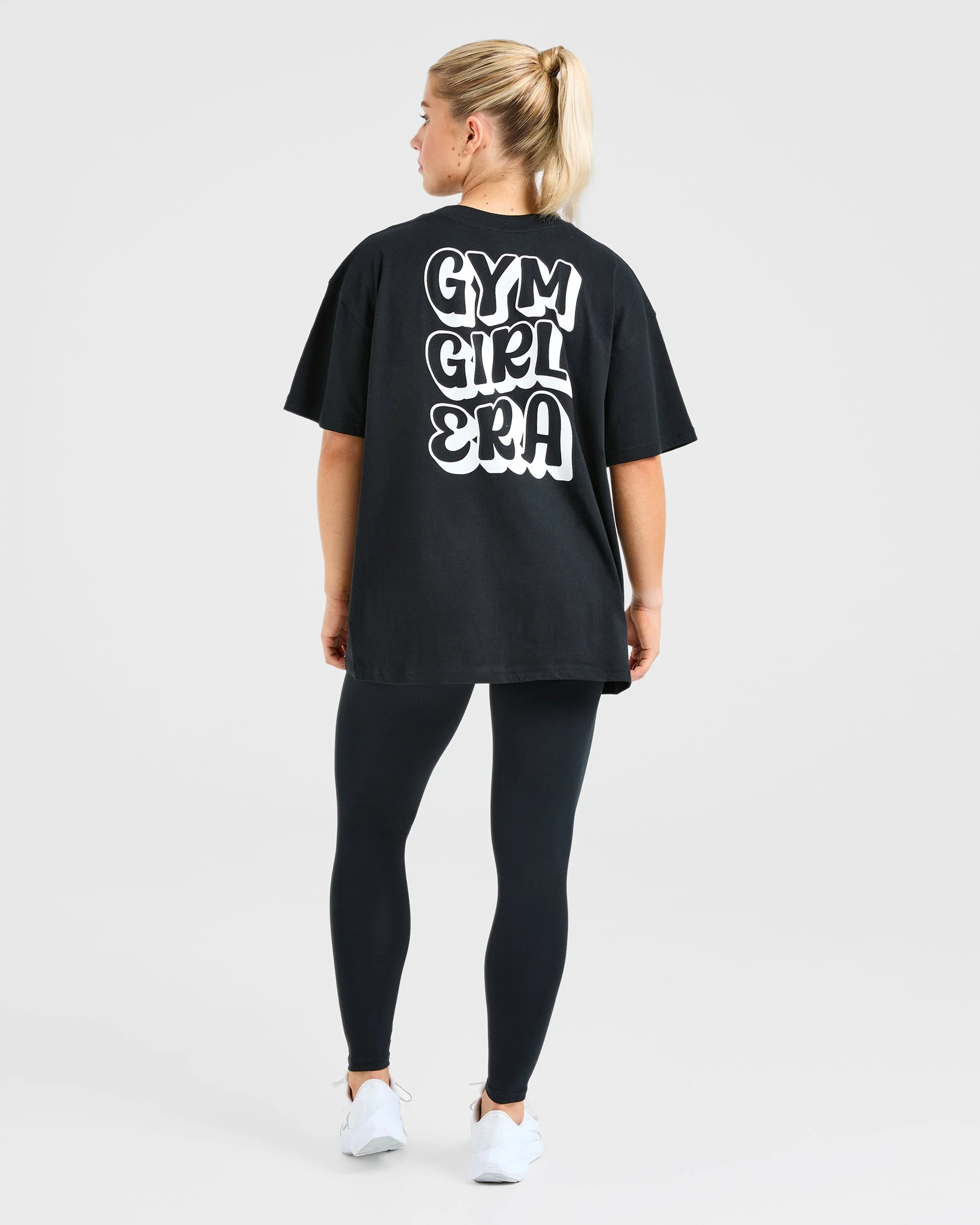 Gym Girl Era Oversized T Shirt - Noir - Image 3