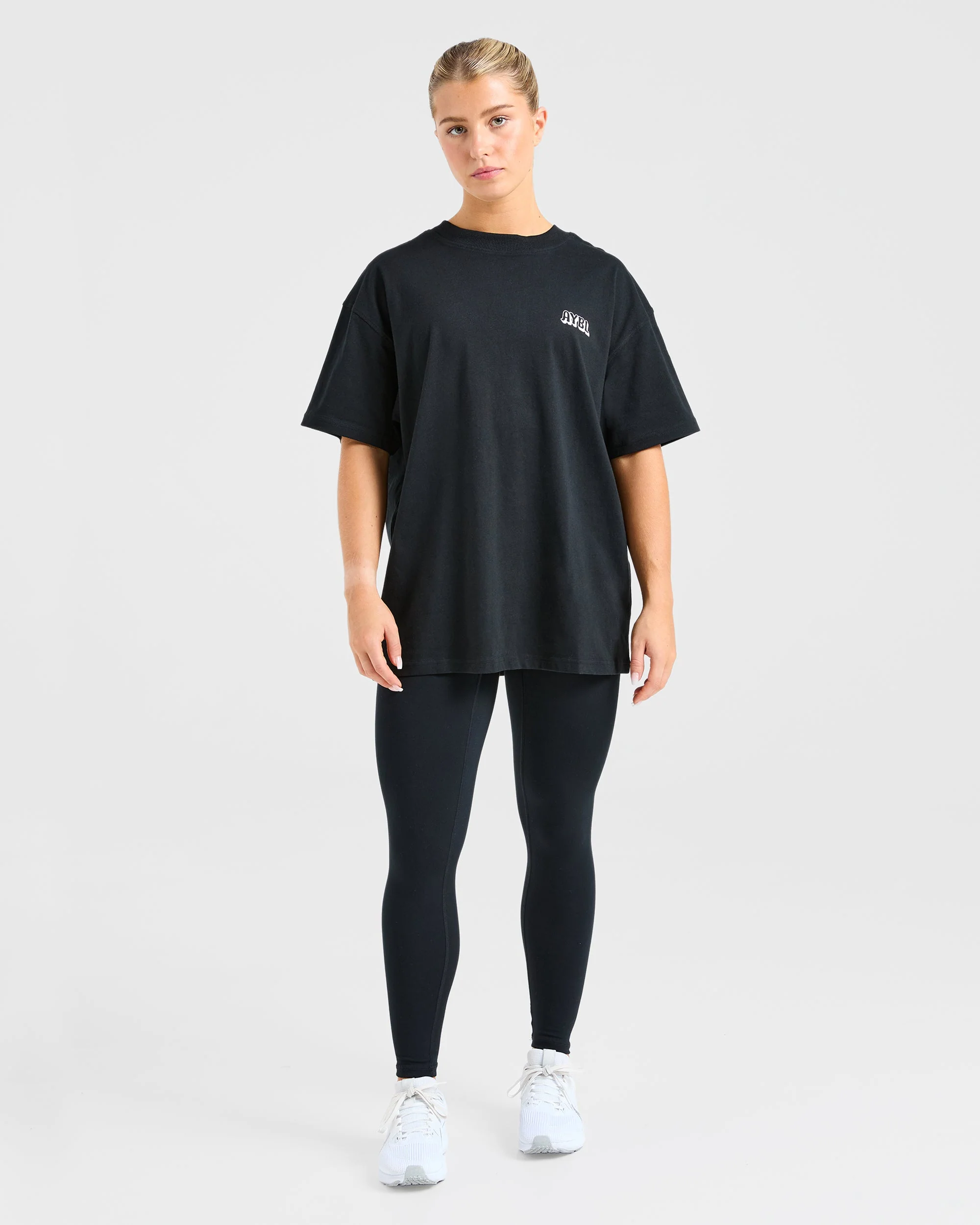 Gym Girl Era Oversized T Shirt - Noir - Image 4