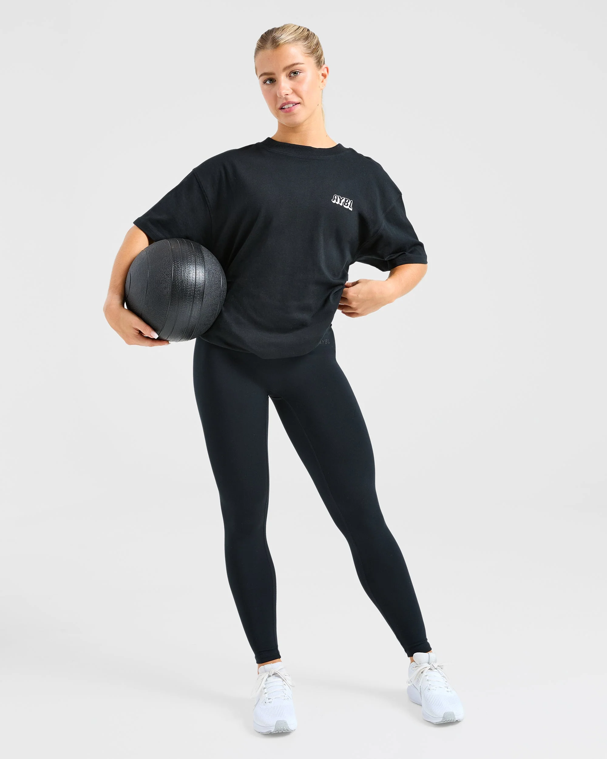 Gym Girl Era Oversized T Shirt - Noir - Image 7