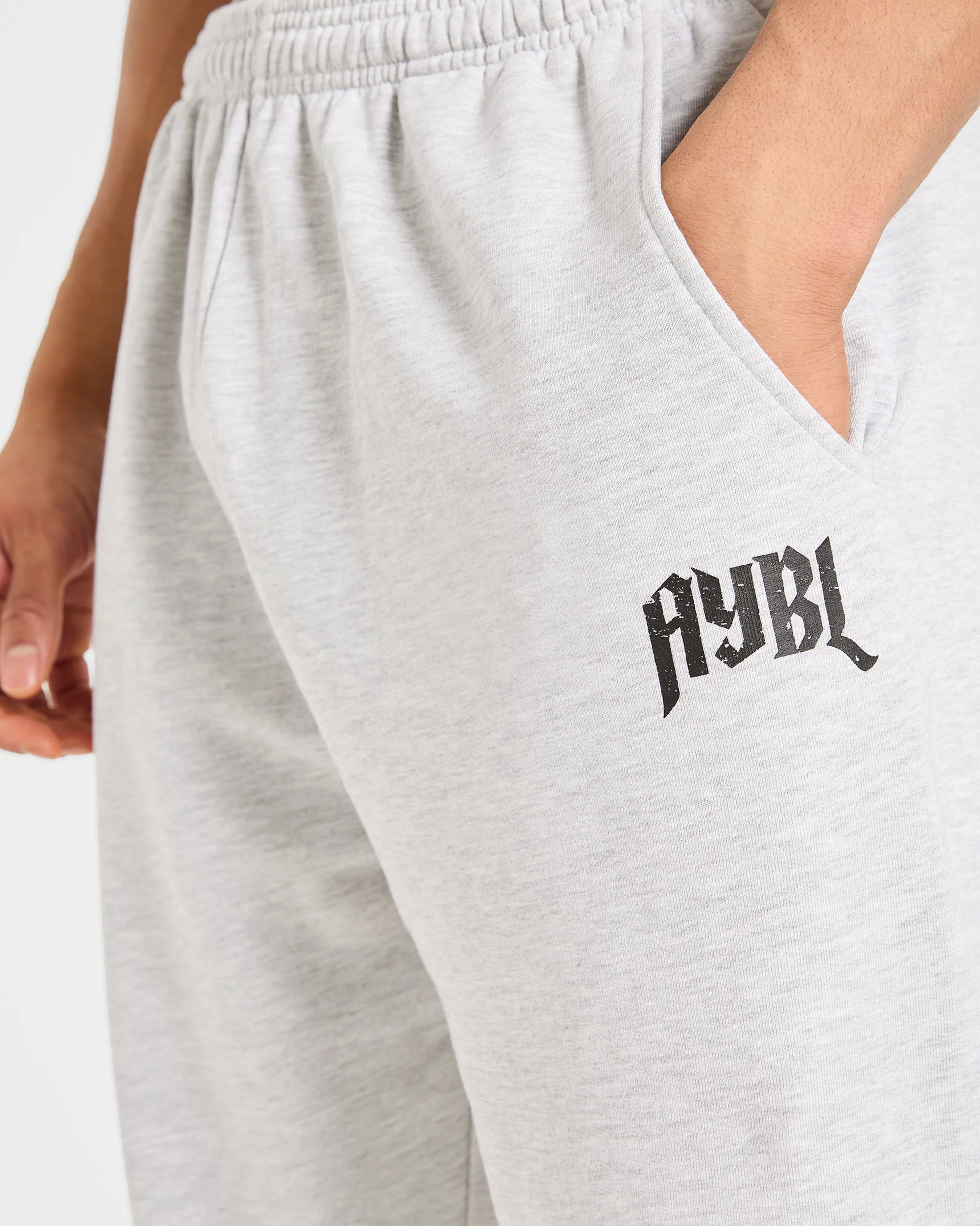Heavy Lifting Gothic Oversized Joggers - Gris Marl - Image 6